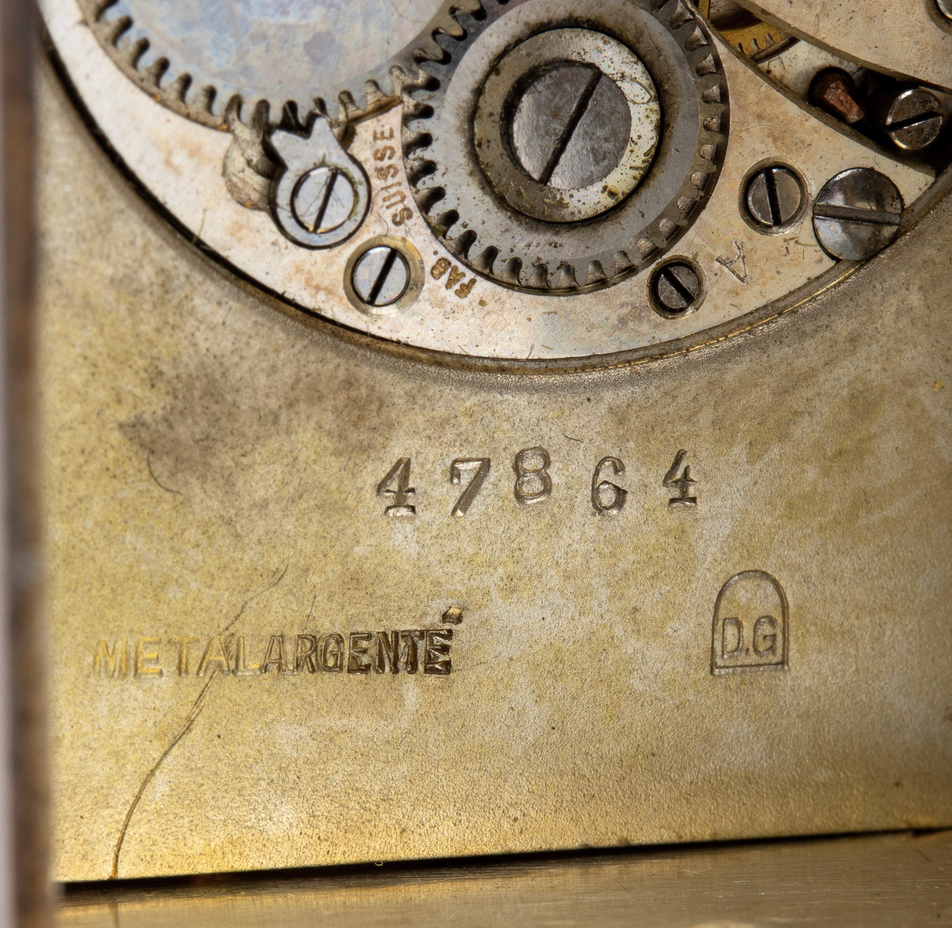 Juvenia - Orologio da Tavolo Art Déco in Argento e Smalti