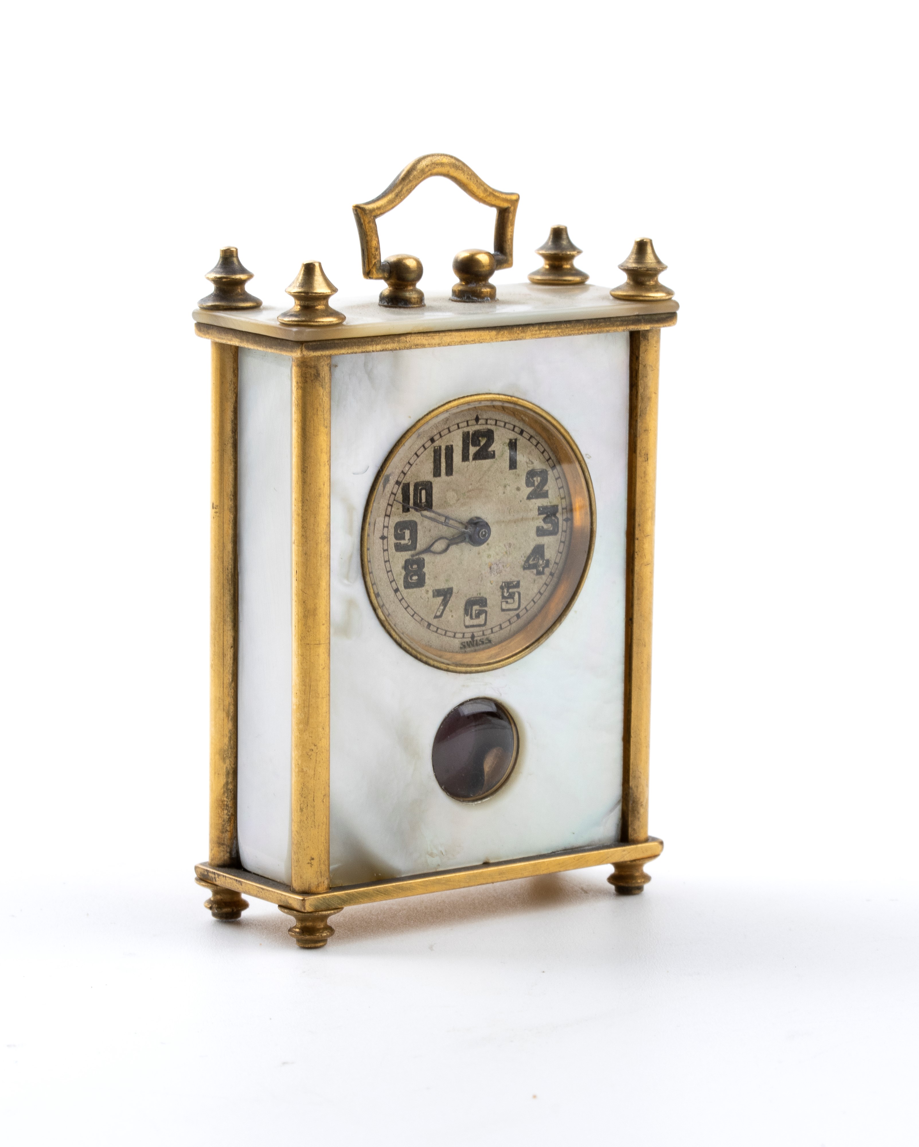 Orologio da Tavolo Art Déco con Smalti