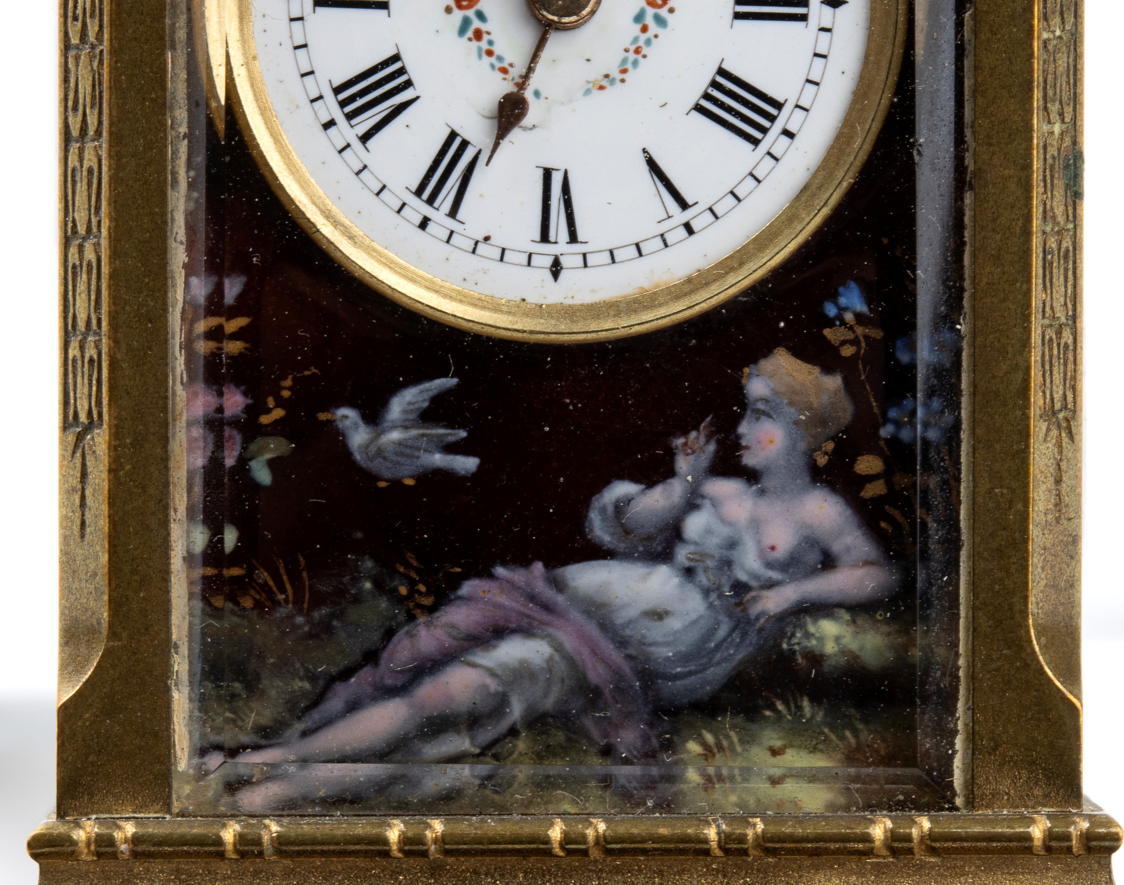 Orologio da Tavolo Art Déco con Smalti