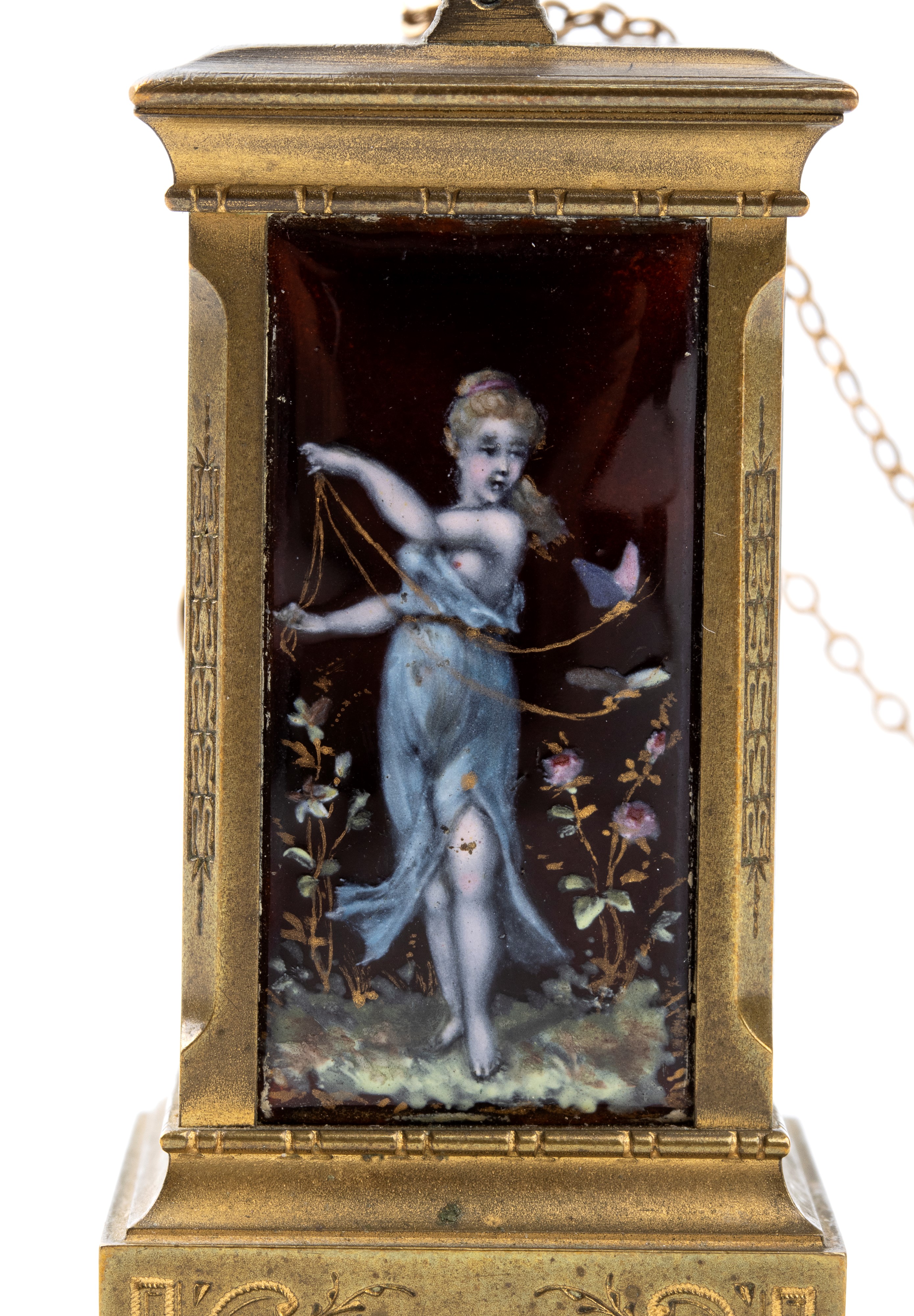 Orologio da Tavolo Art Déco con Smalti