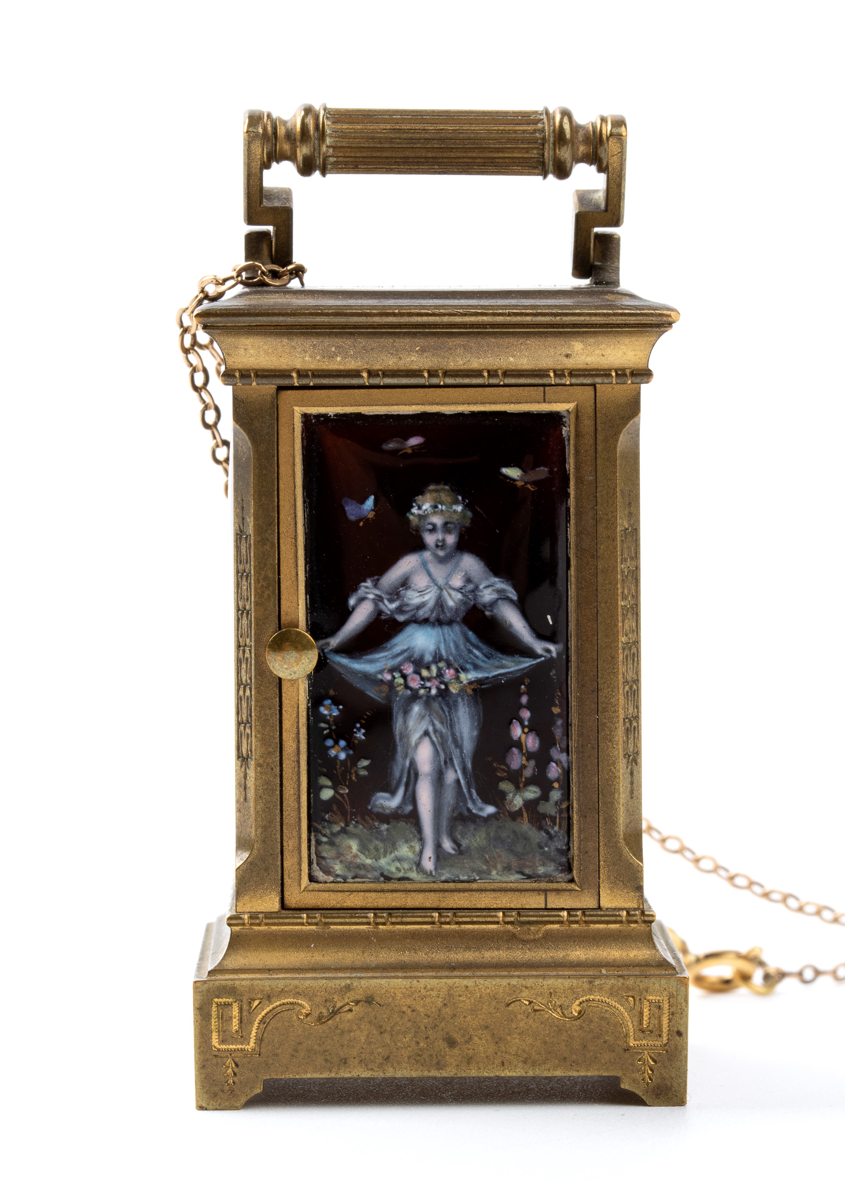 Orologio da Tavolo Art Déco con Smalti