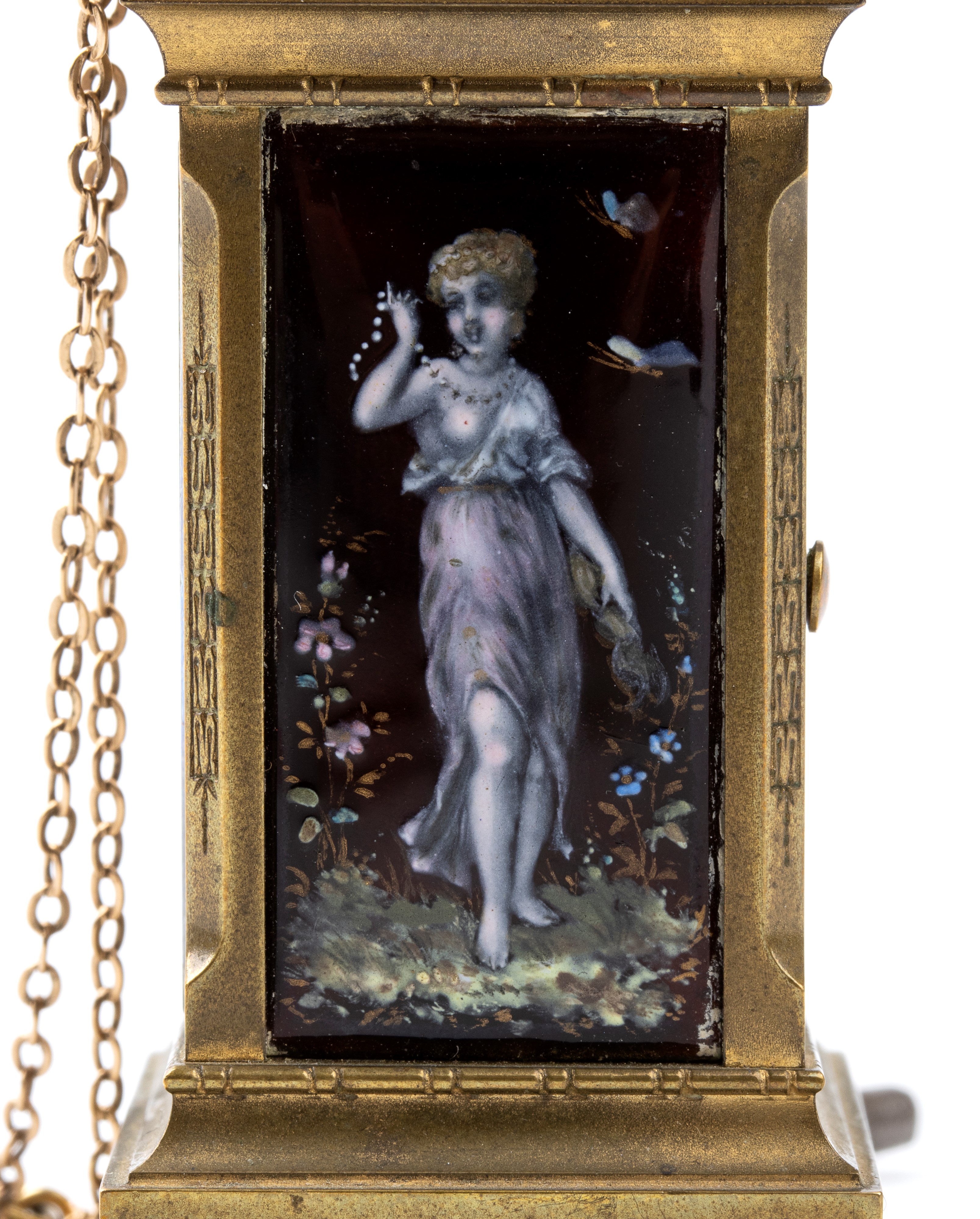Orologio da Tavolo Art Déco con Smalti