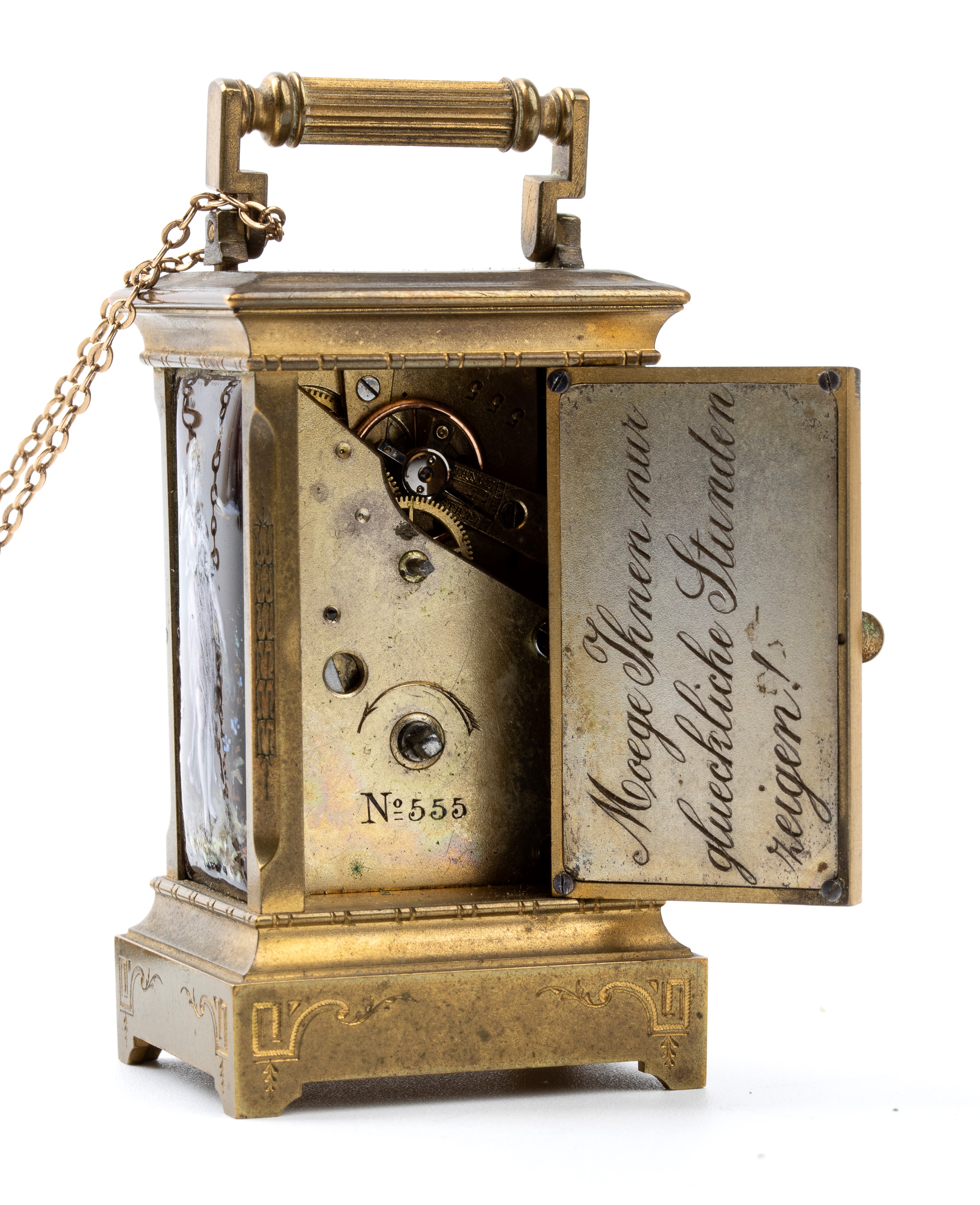 Orologio da Tavolo Art Déco con Smalti