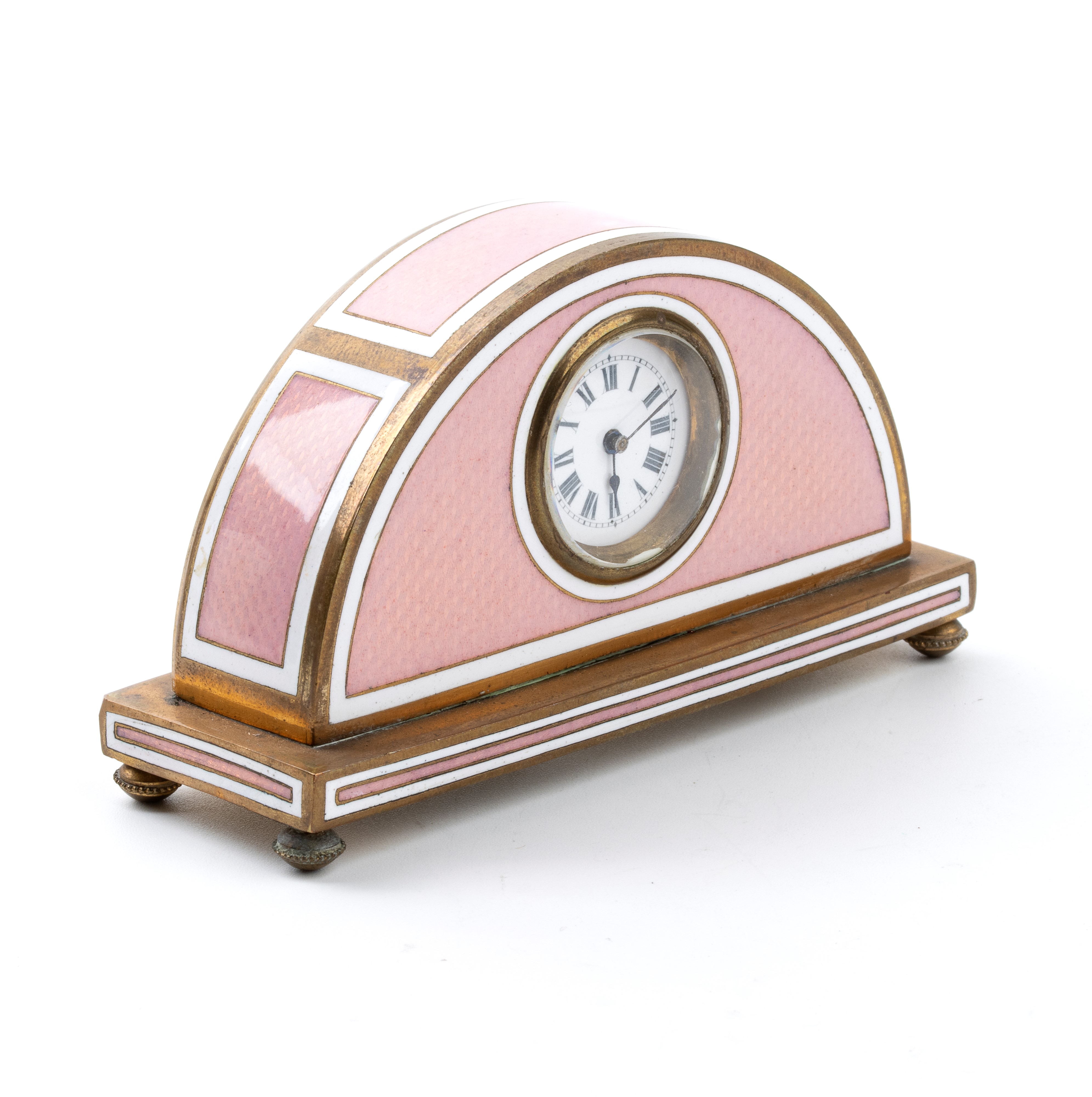 Orologio da Tavolo Art Déco con Smalti