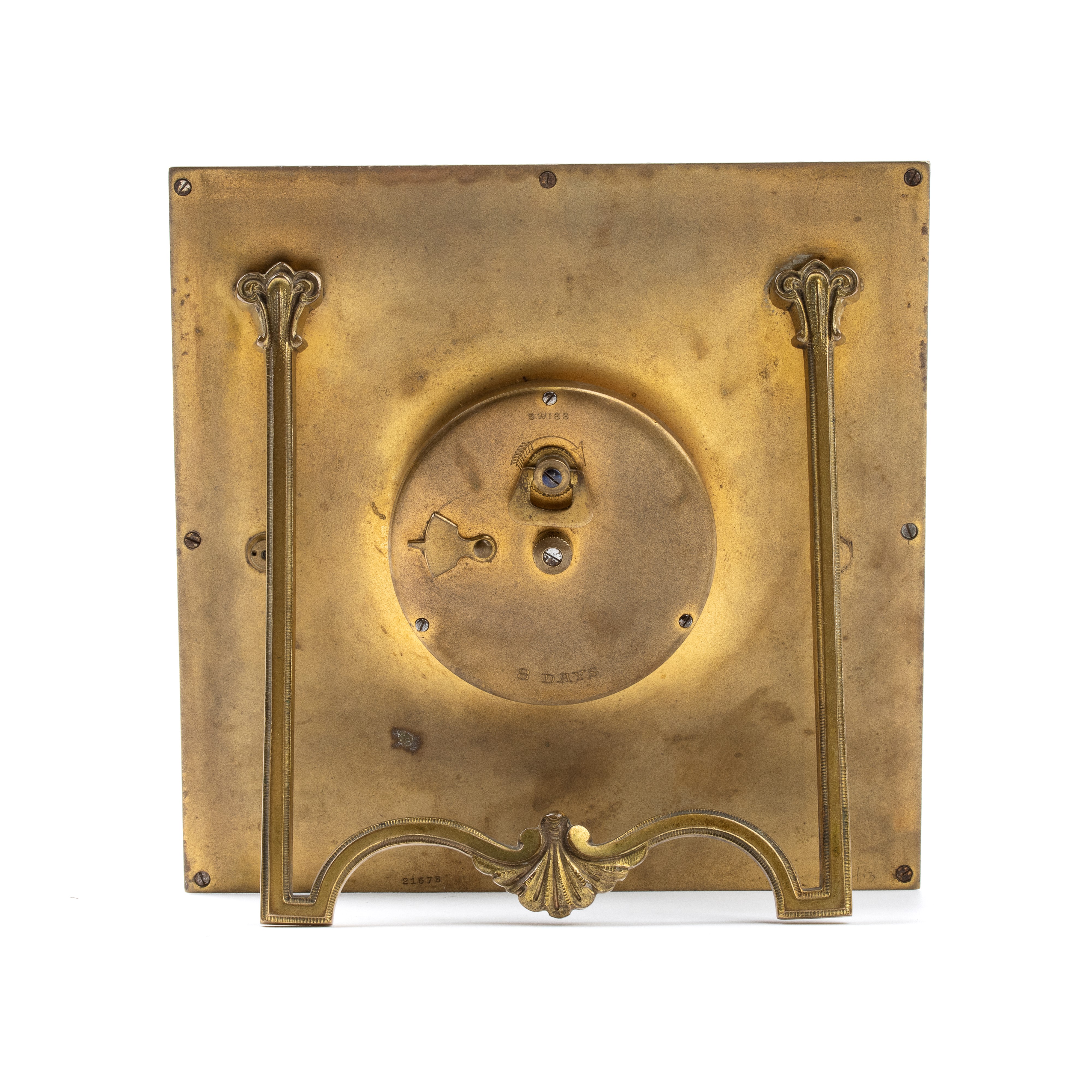 Orologio da Tavolo Art Déco con Smalti