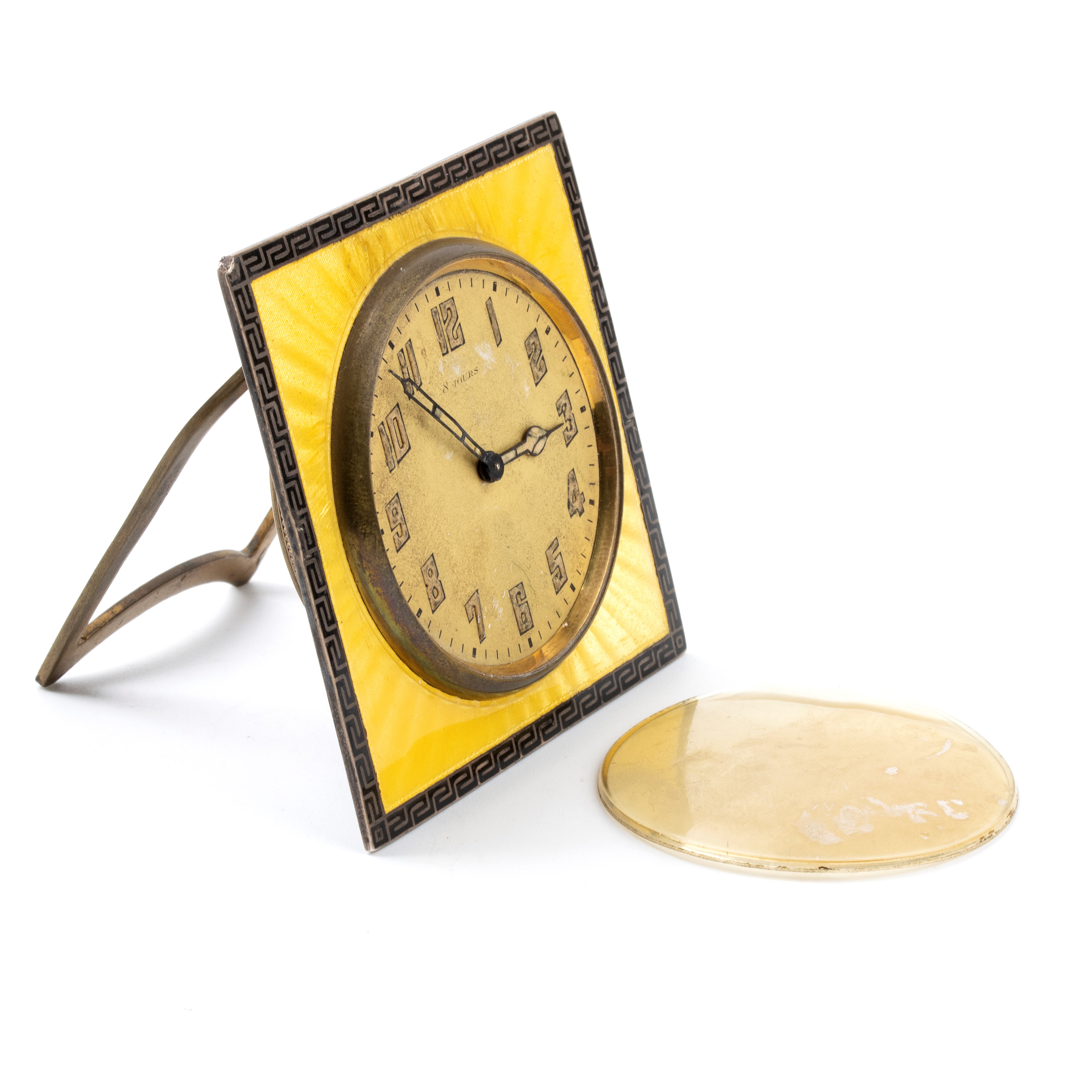 A Schild & Co. - Orologio da Tavolo Art Déco con Smalti