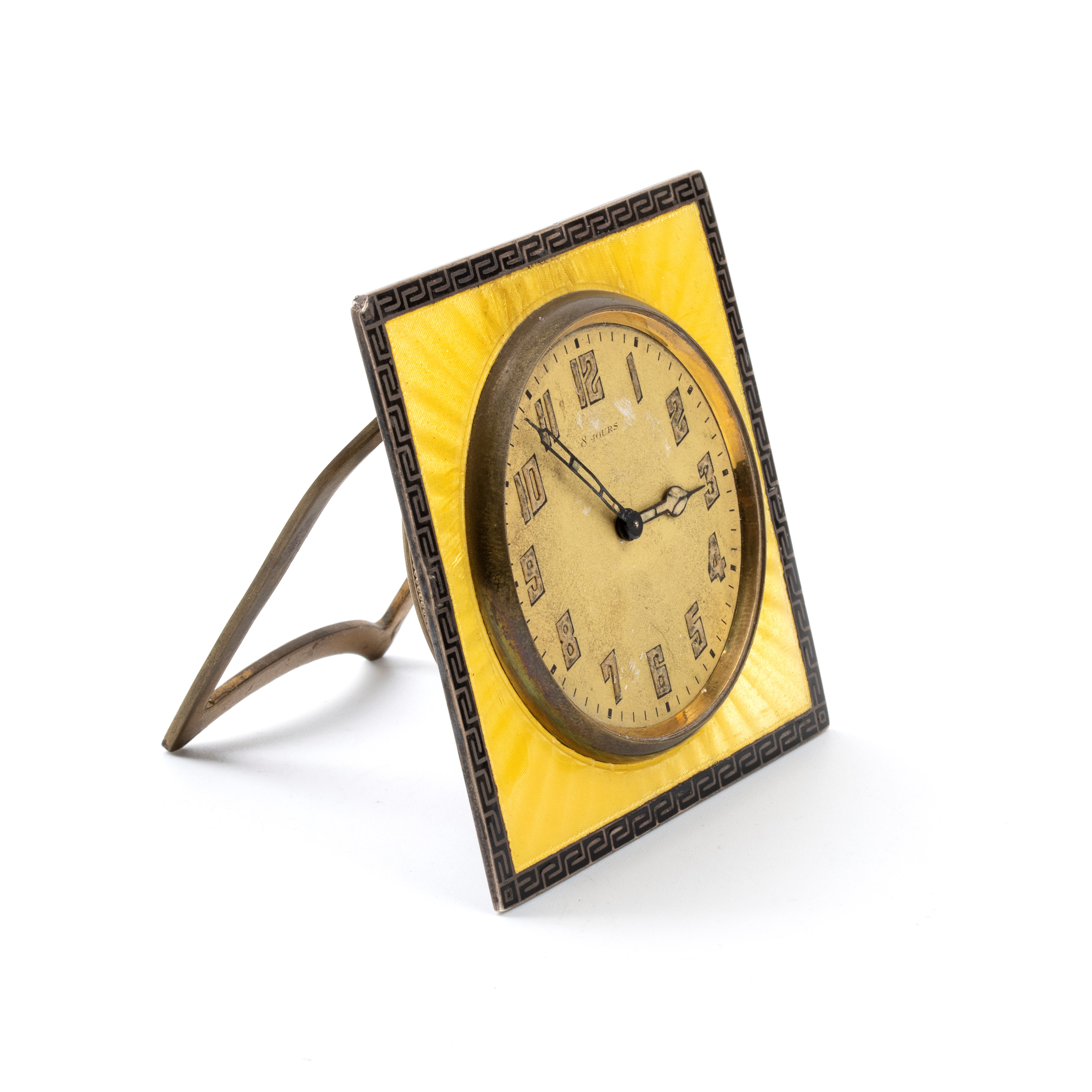 A Schild & Co. - Orologio da Tavolo Art Déco con Smalti