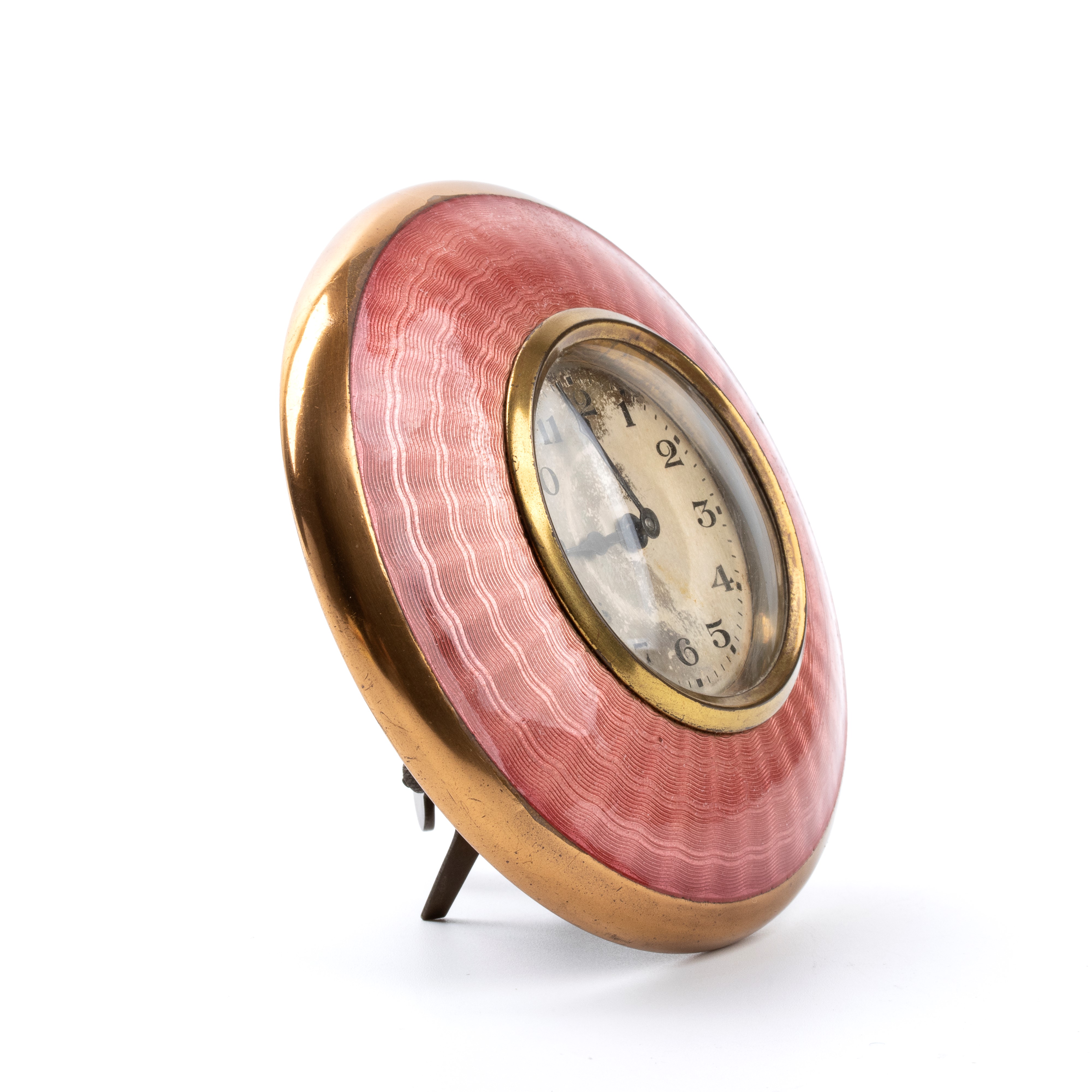 Orologio da Tavolo Art Déco con Smalti