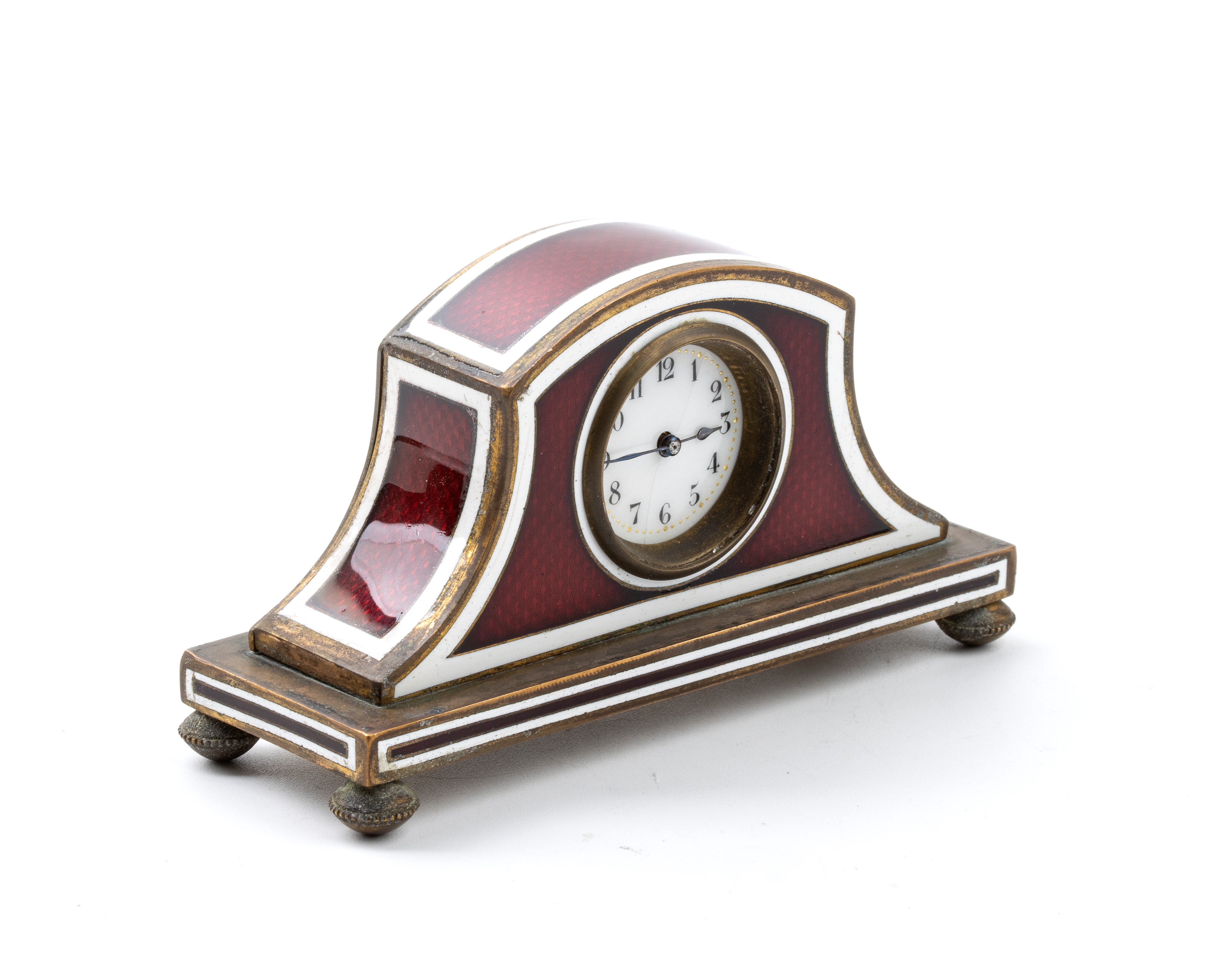 Orologio da Tavolo Art Déco con Smalti