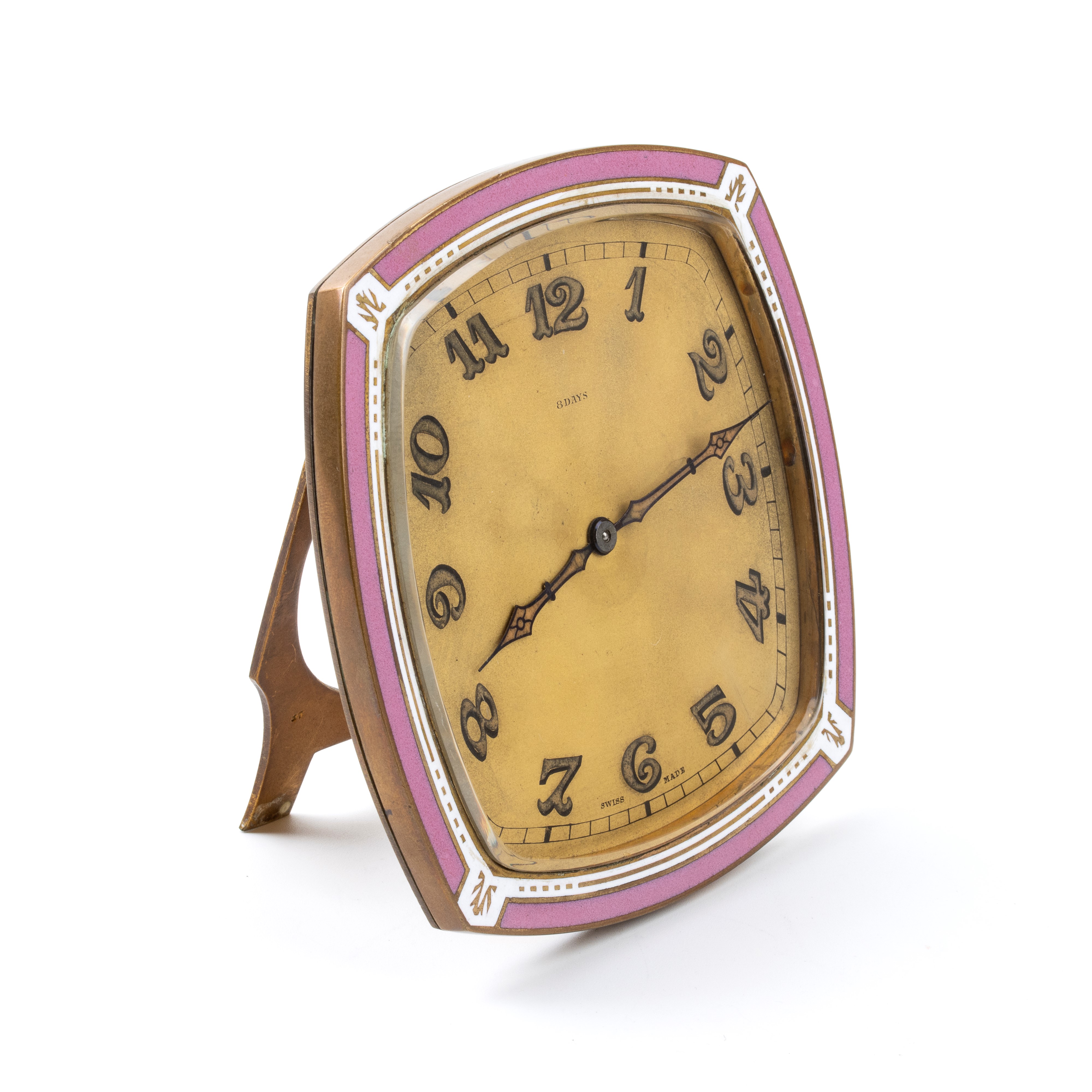 Orologio da Tavolo Art Déco con Smalti