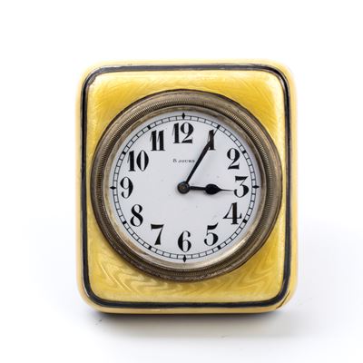 Orologio da Tavolo Art Déco con Smalti