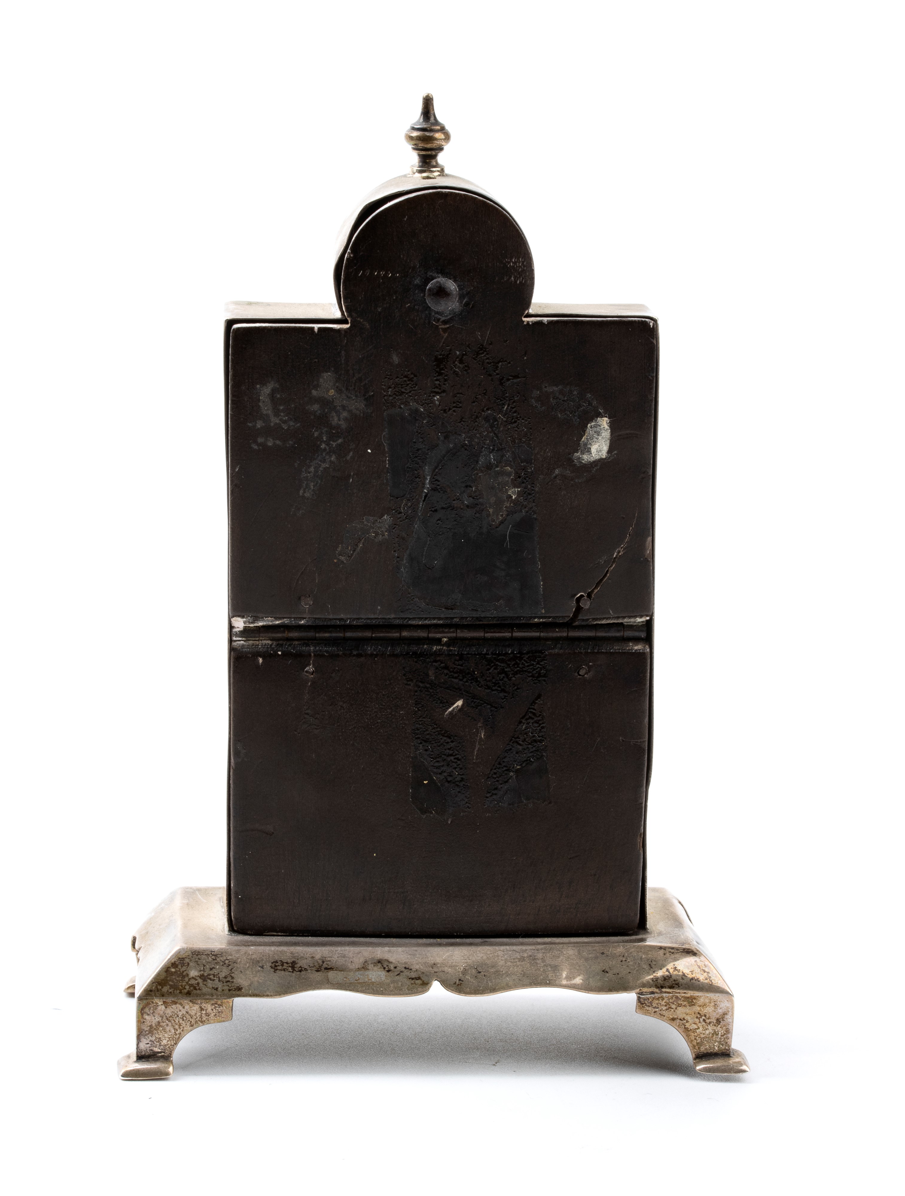 Orologio da tavolo Art Déco in argento e smalti