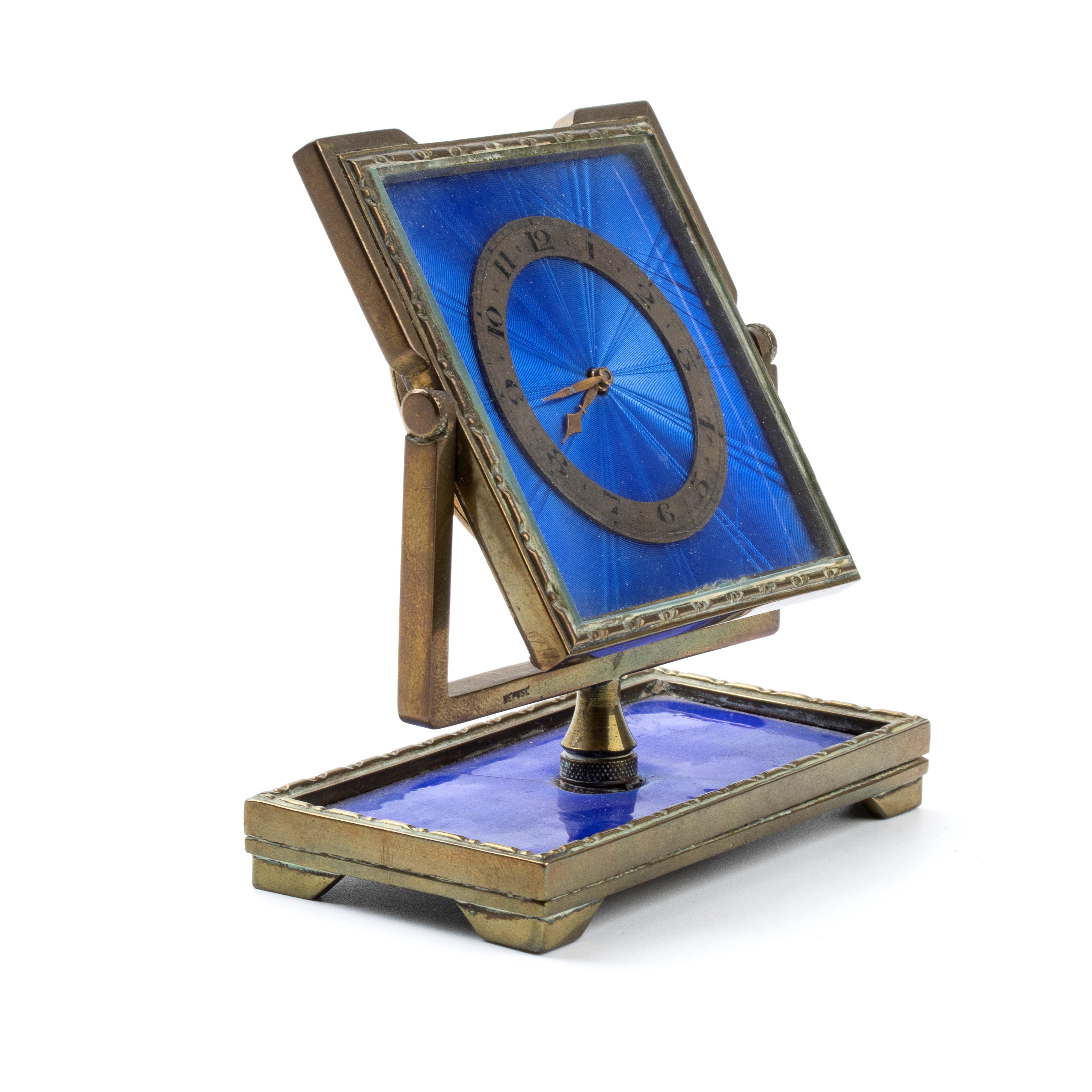 Orologio da Tavolo Art Déco con Smalti