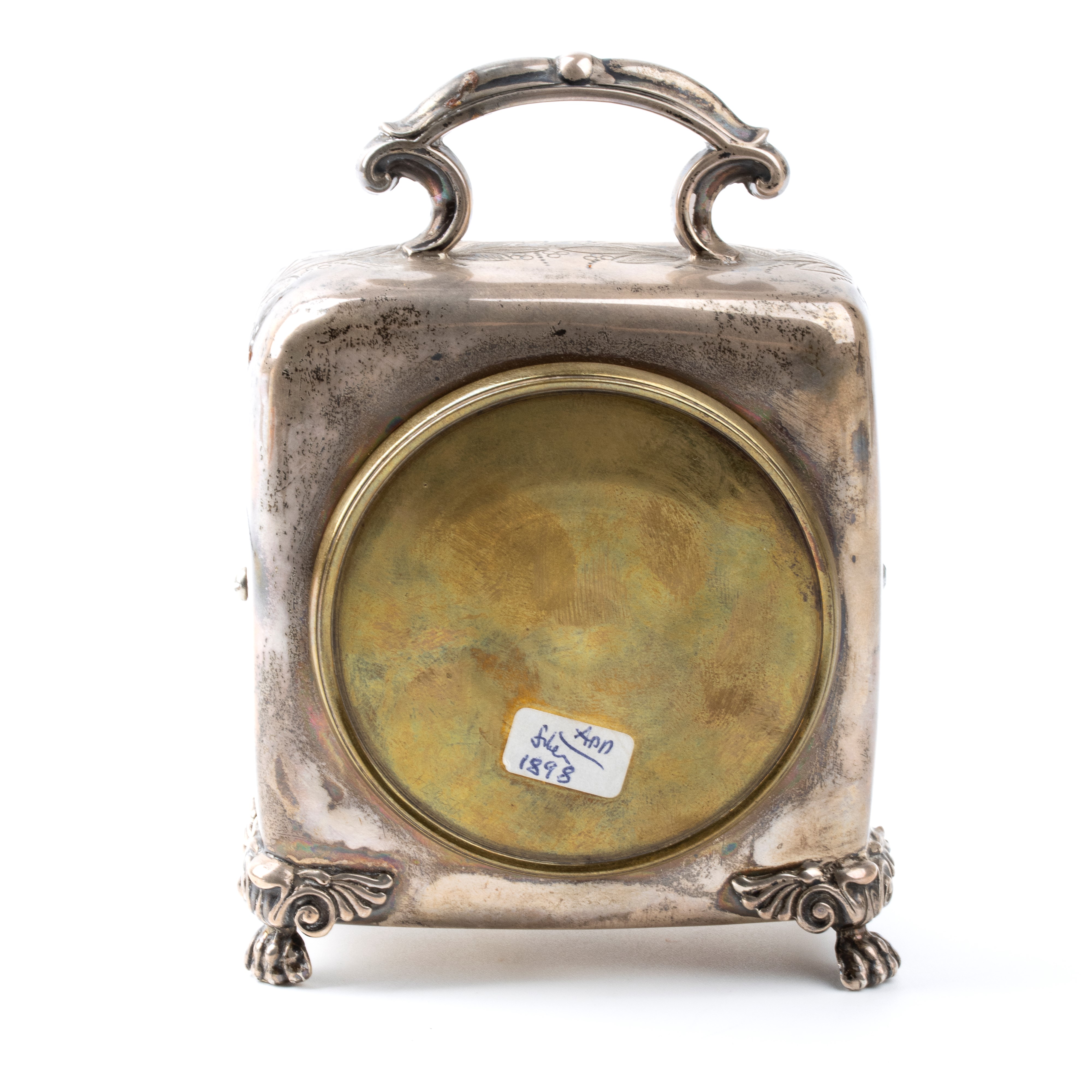 Orologio da tavolo Vittoriano in argento