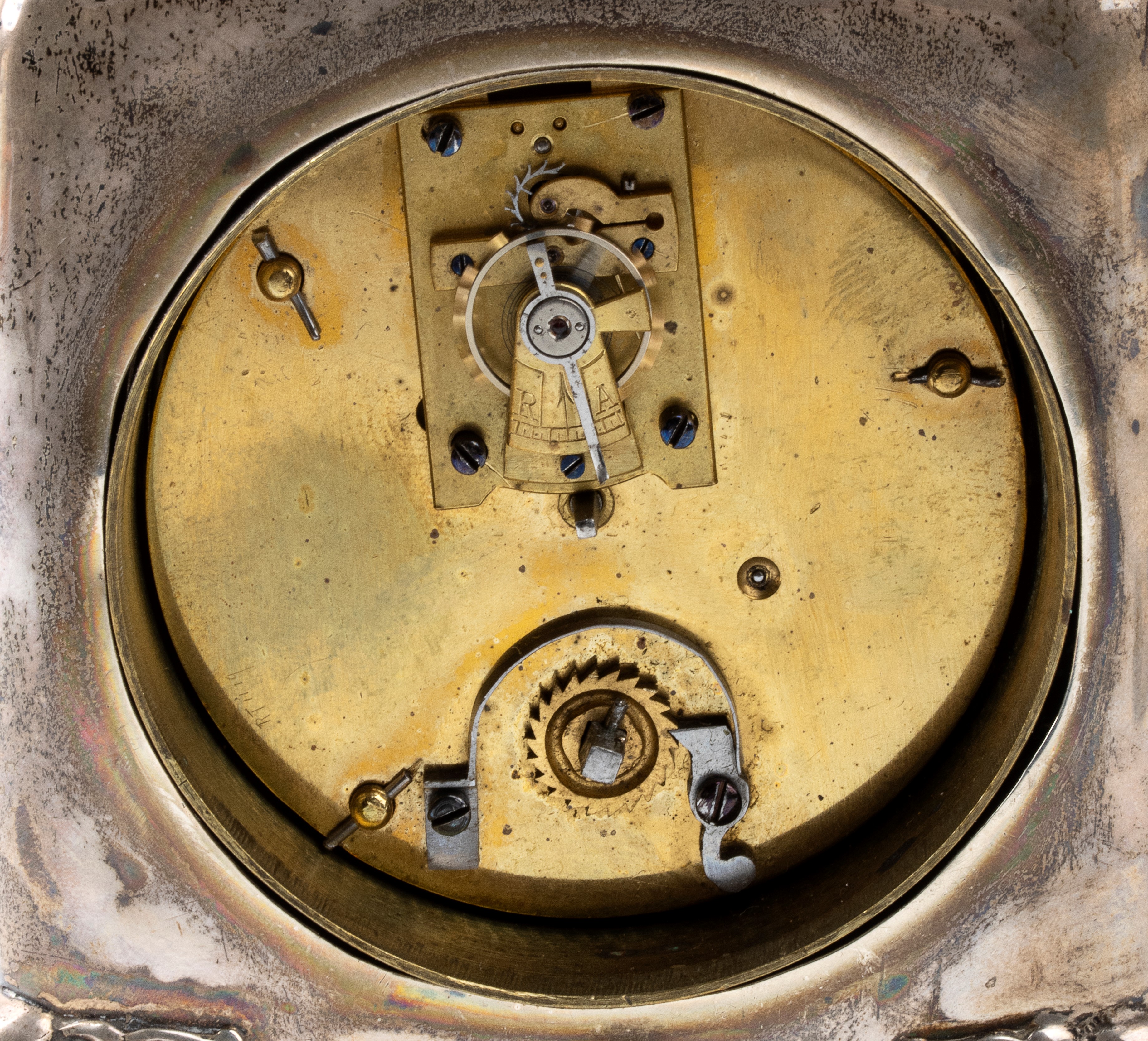 Orologio da tavolo Vittoriano in argento