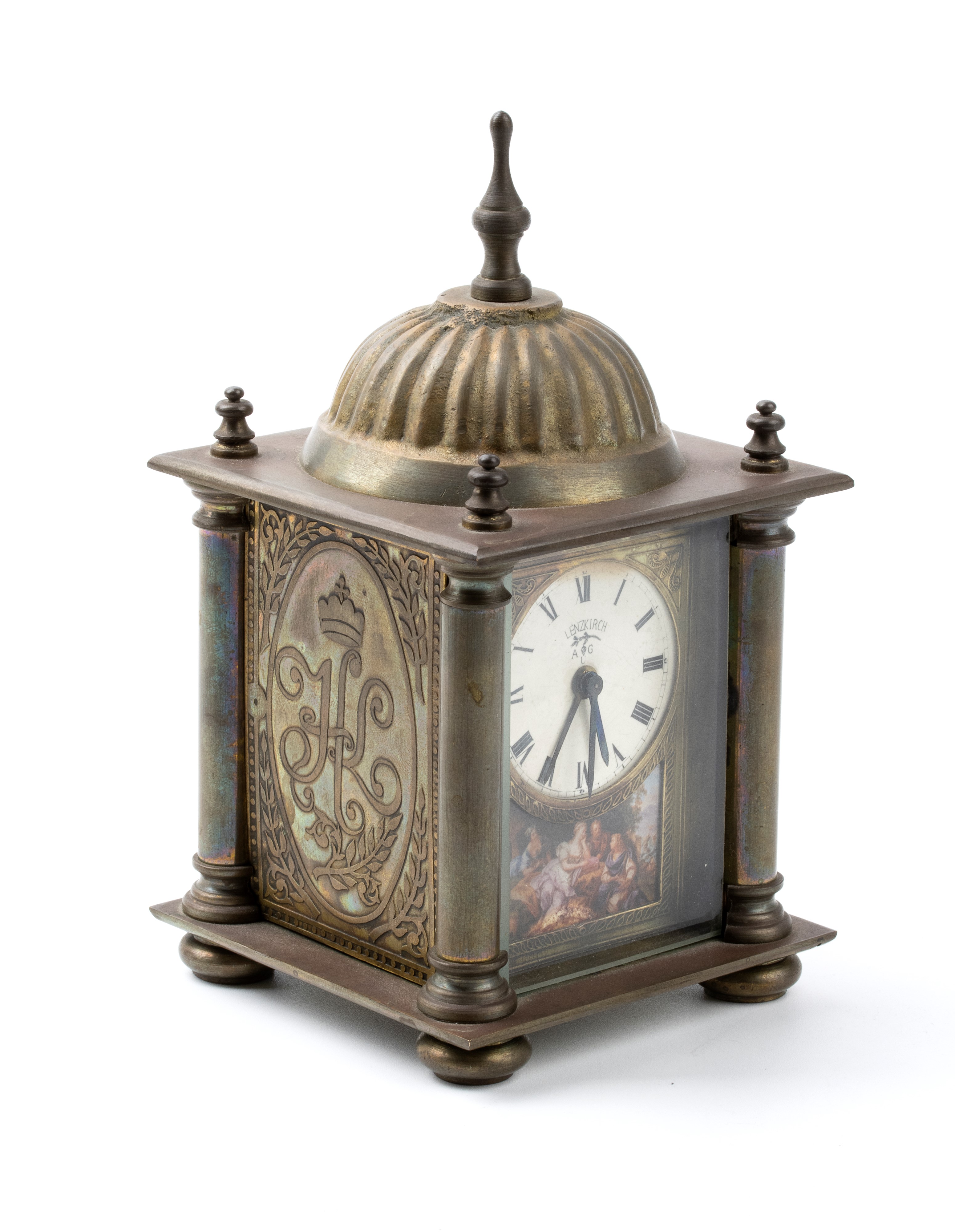 Agv - Orologio Sveglia da Tavolo in Ottone