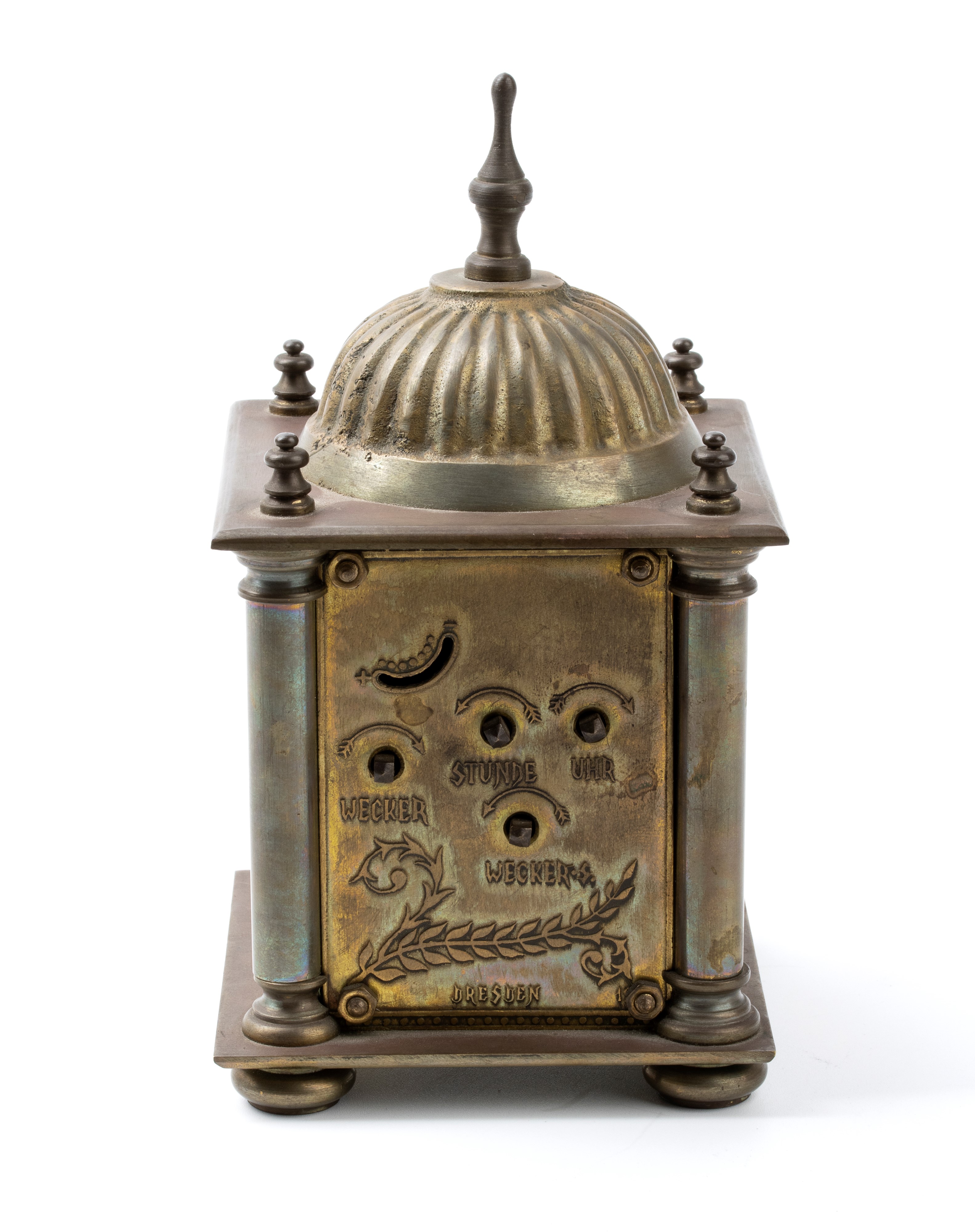 Agv - Orologio Sveglia da Tavolo in Ottone