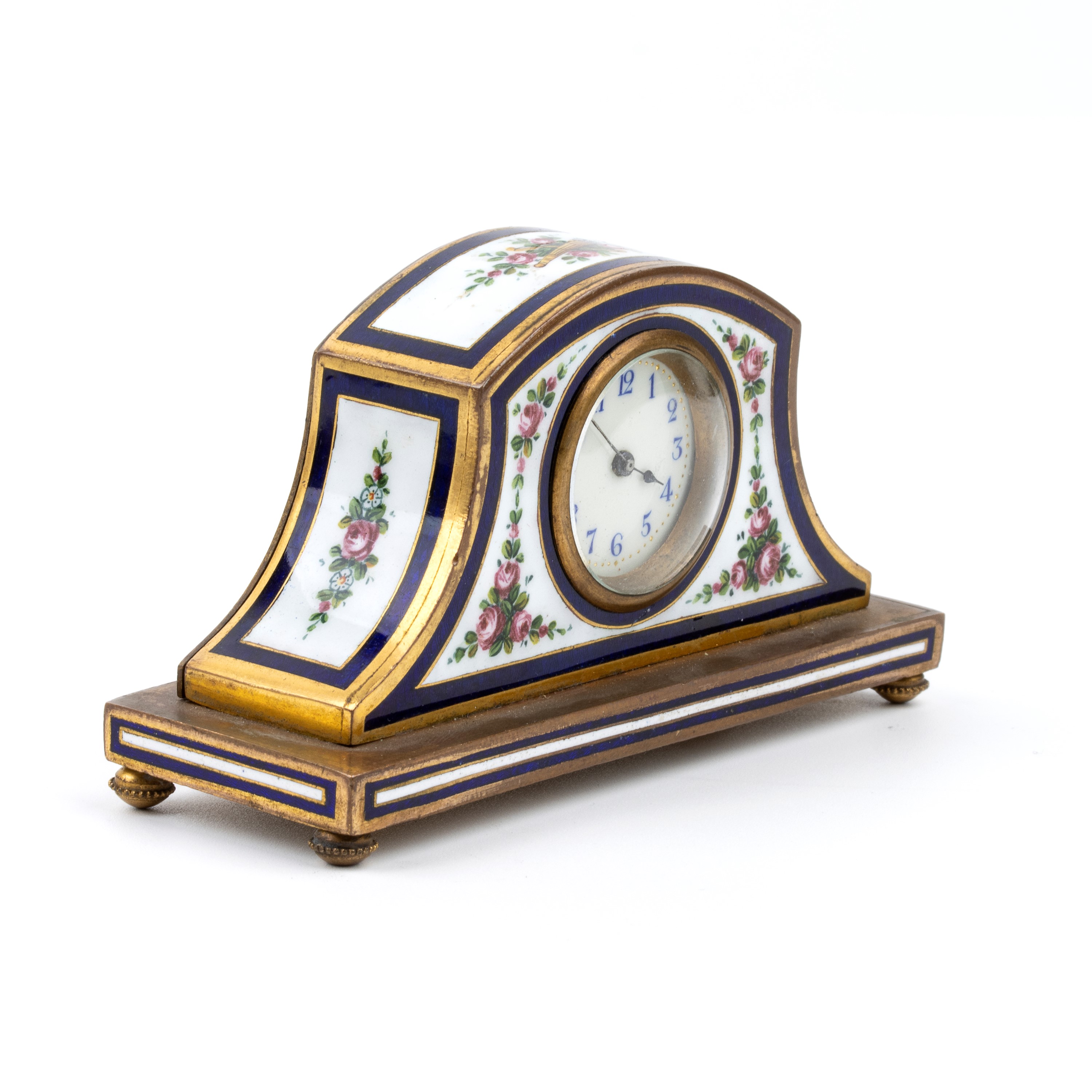 Cattin & Co - Orologio da Tavolo Art Déco con Smalti