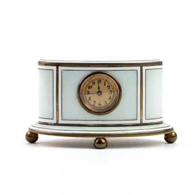 Orologio da Tavolo Art Déco con Smalti
