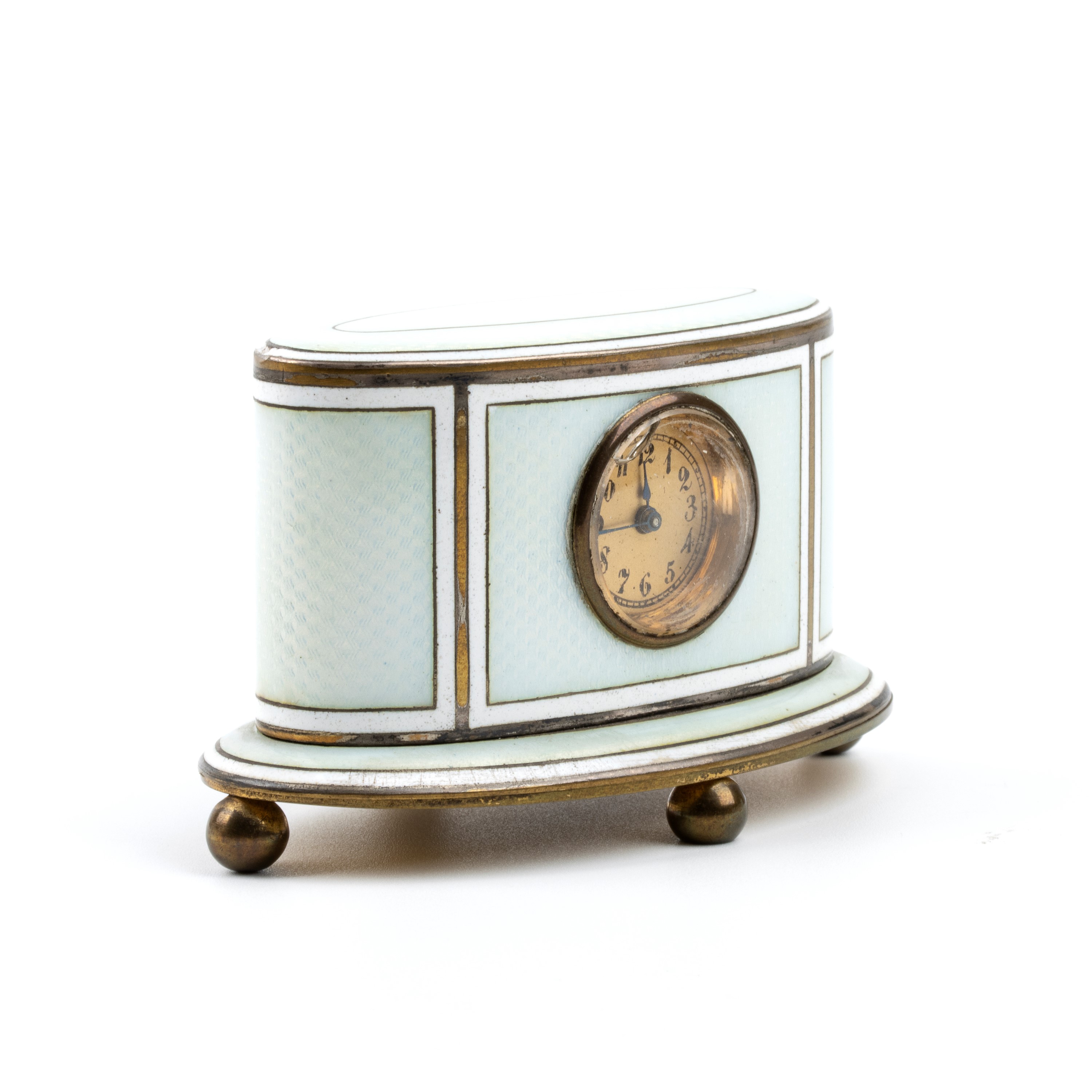 Orologio da Tavolo Art Déco con Smalti