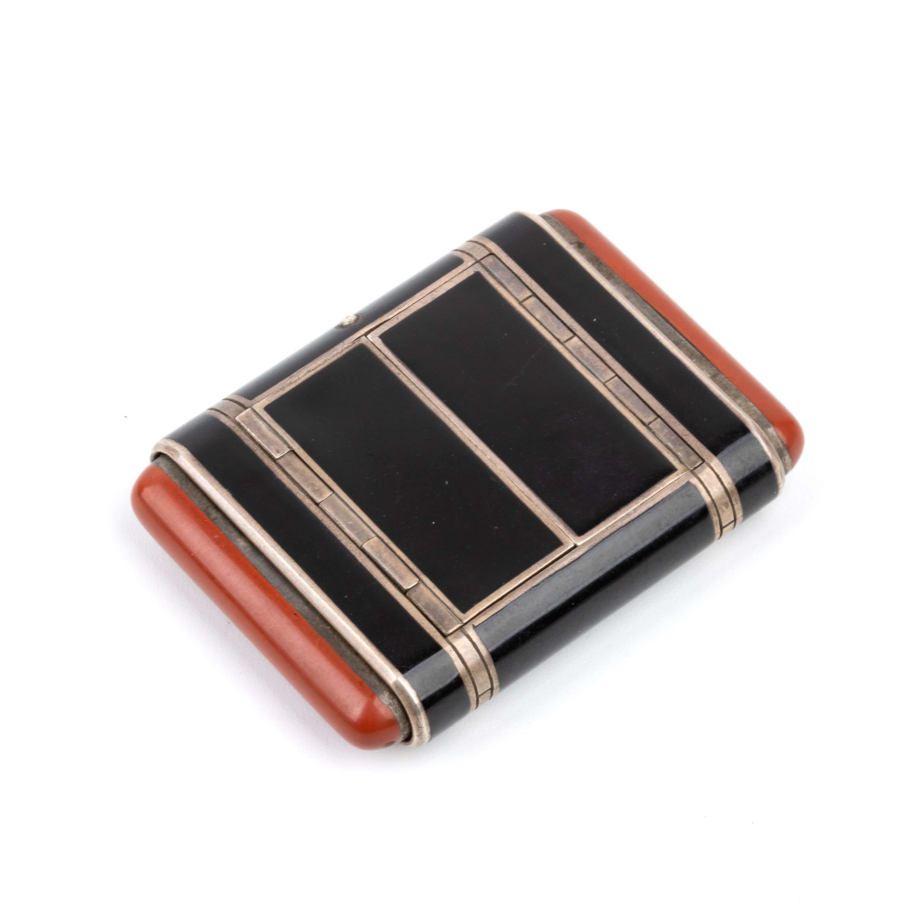 Orologio da tasca Art Déco in argento e smalti