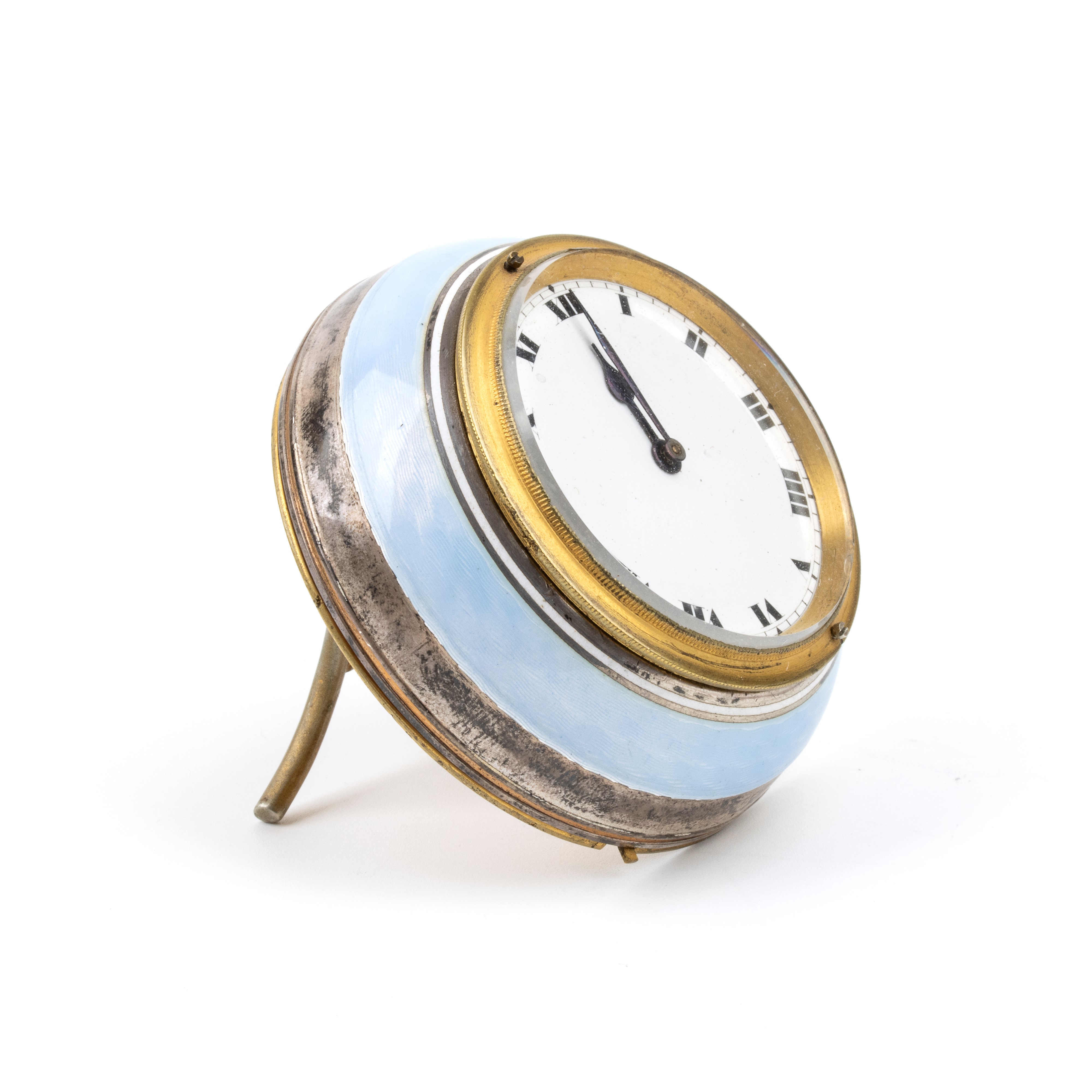 Orologio da Tavolo Art Déco con Smalti