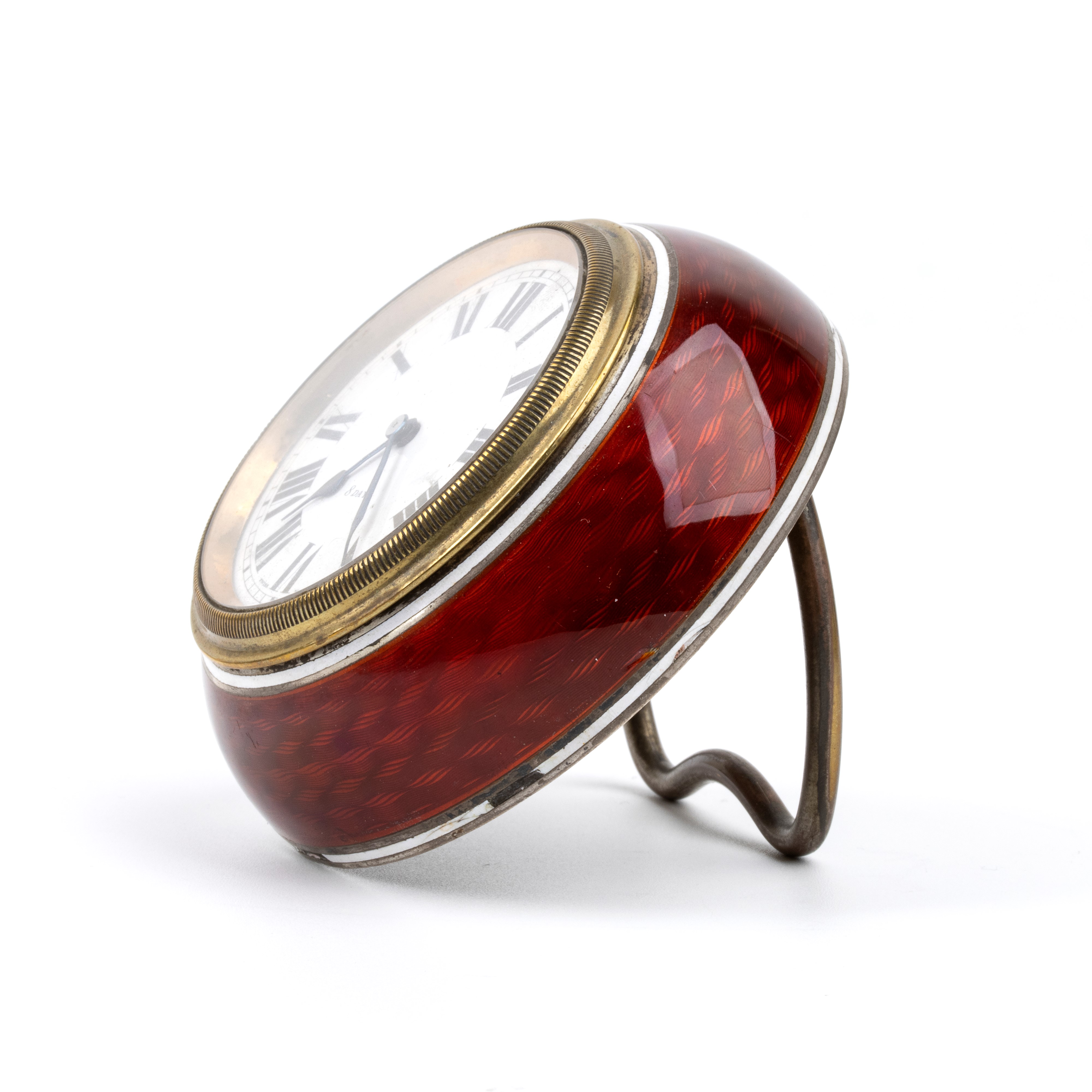 Orologio da Tavolo Art Déco con Smalti