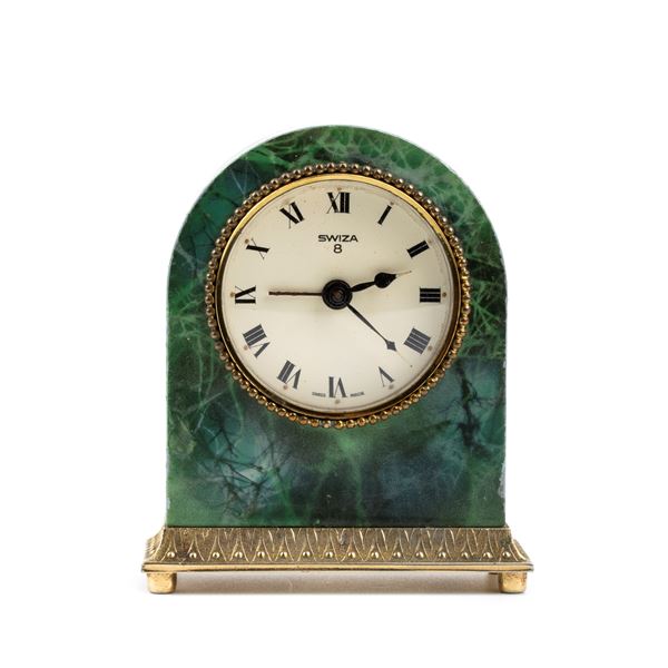 Swiza - Alarm table clock with enamels