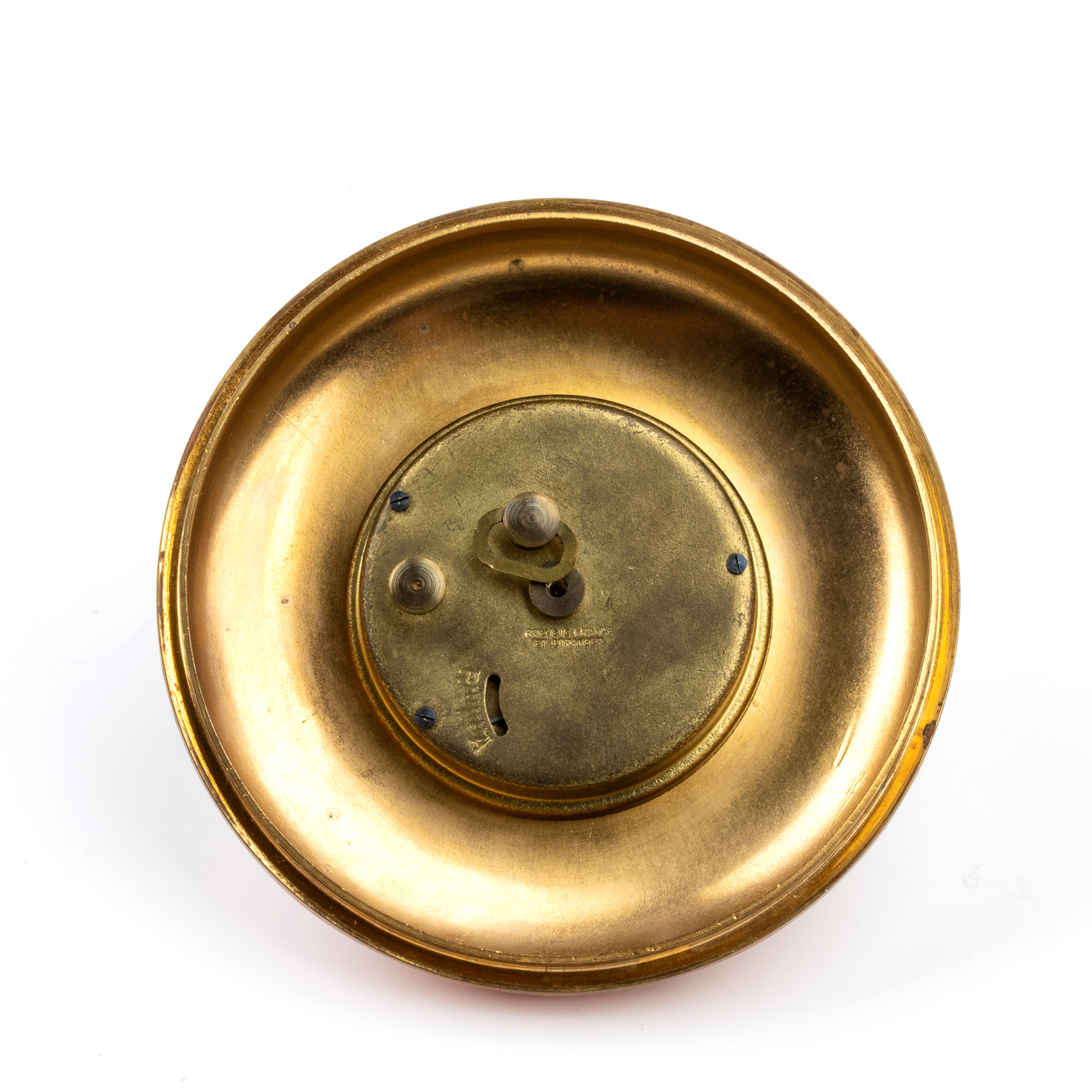 Orologio da Tavolo Art Déco con Carte da Gioco Smaltate