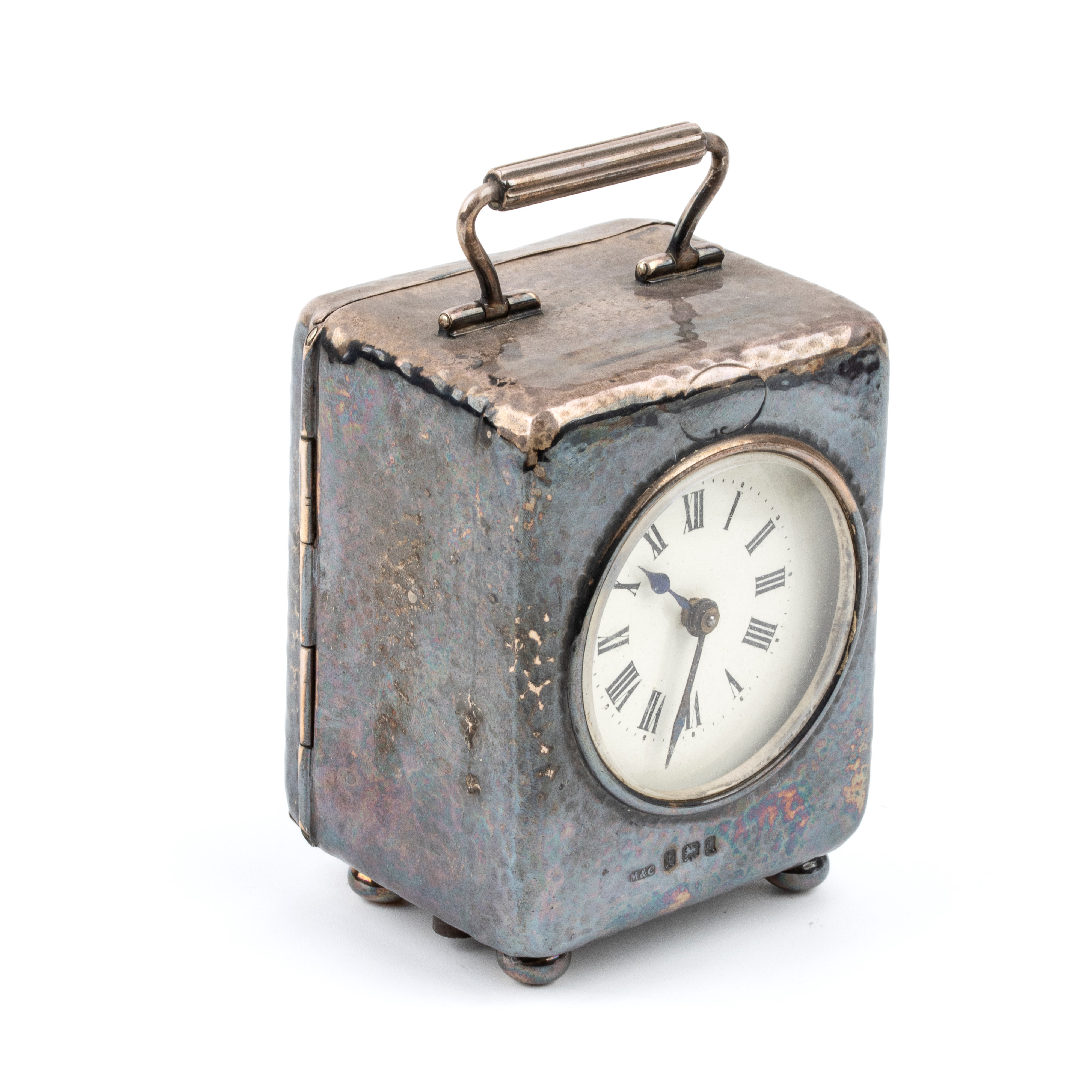 Orologio da tavolo Art Déco in argento