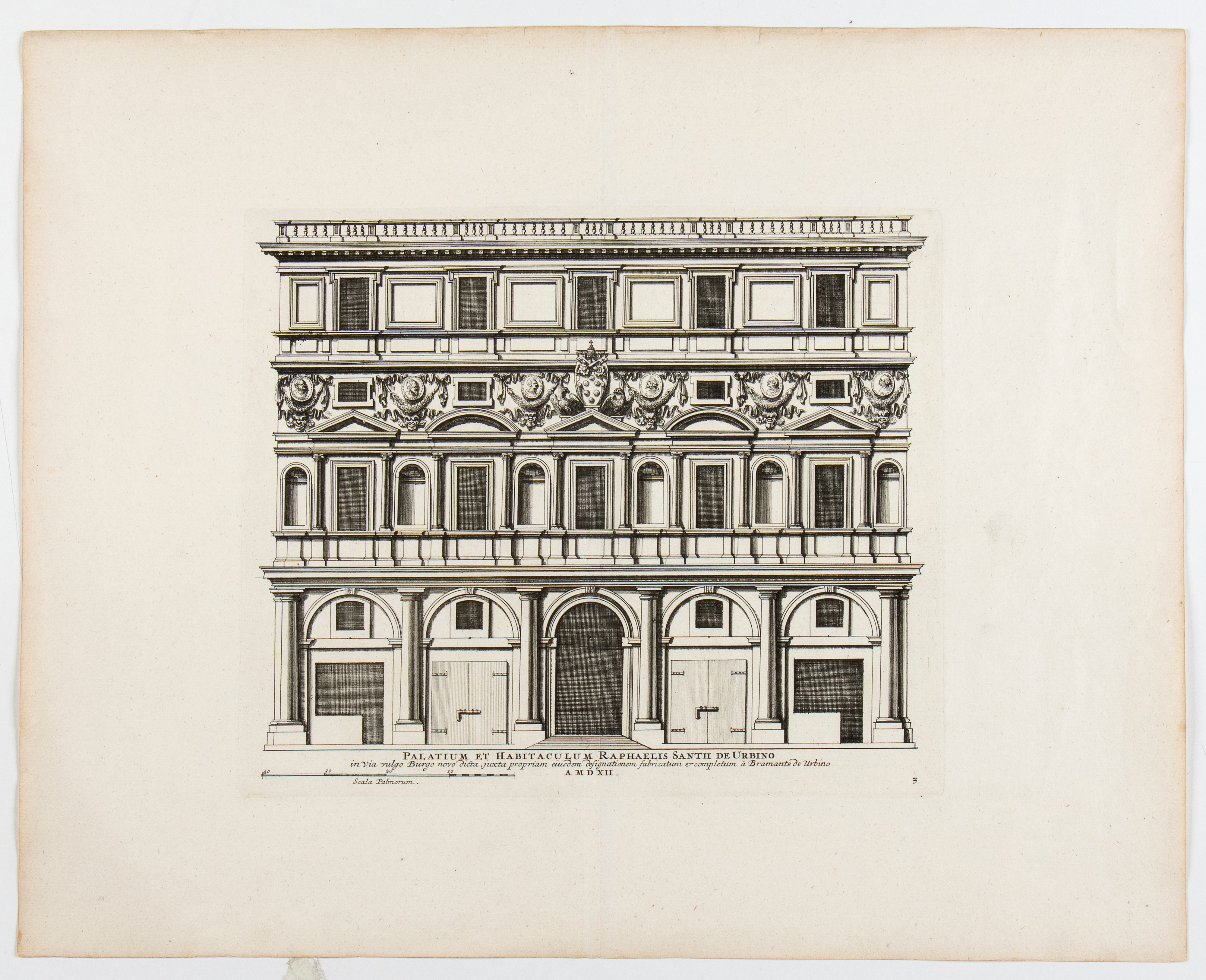 Pietro Ferrerio - Palazzo De Chigi alla Lungara | Palazzo Branconio Dell'aquila | Palazzo del Car...