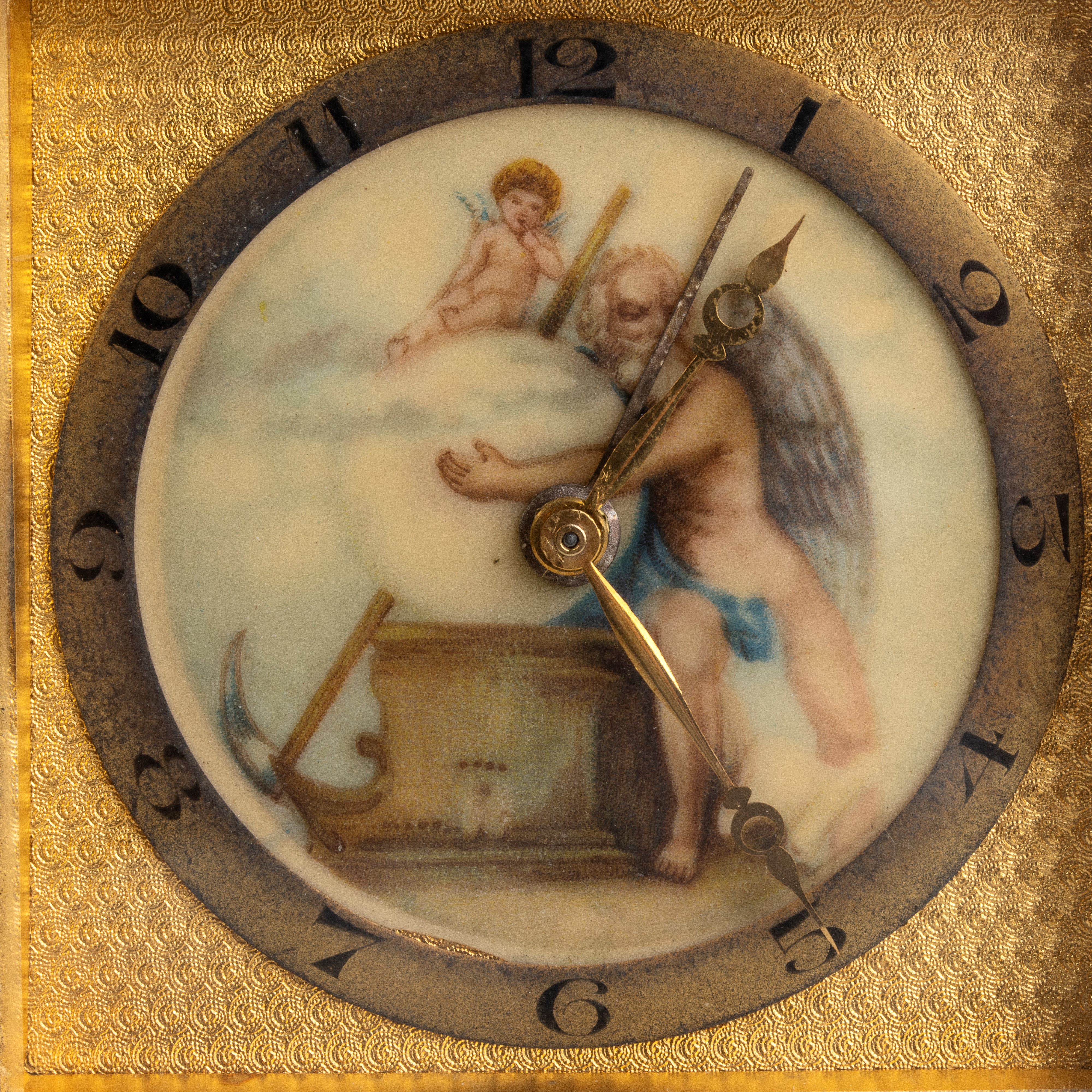 Kienzle (?): Sveglia da Tavolo Art Déco con Smalti