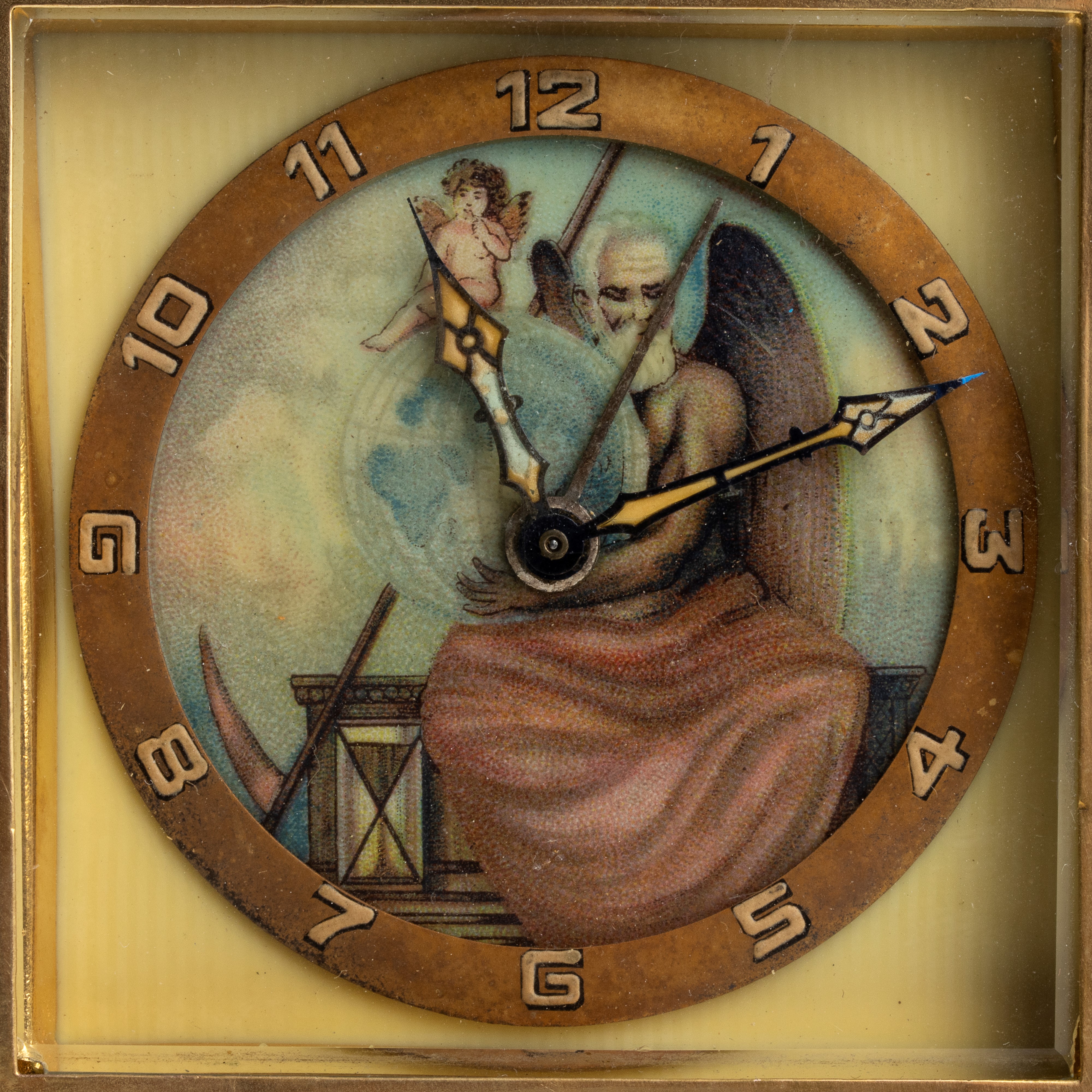 Kienzle (?): Orologio da Tavolo Art Déco con Smalti