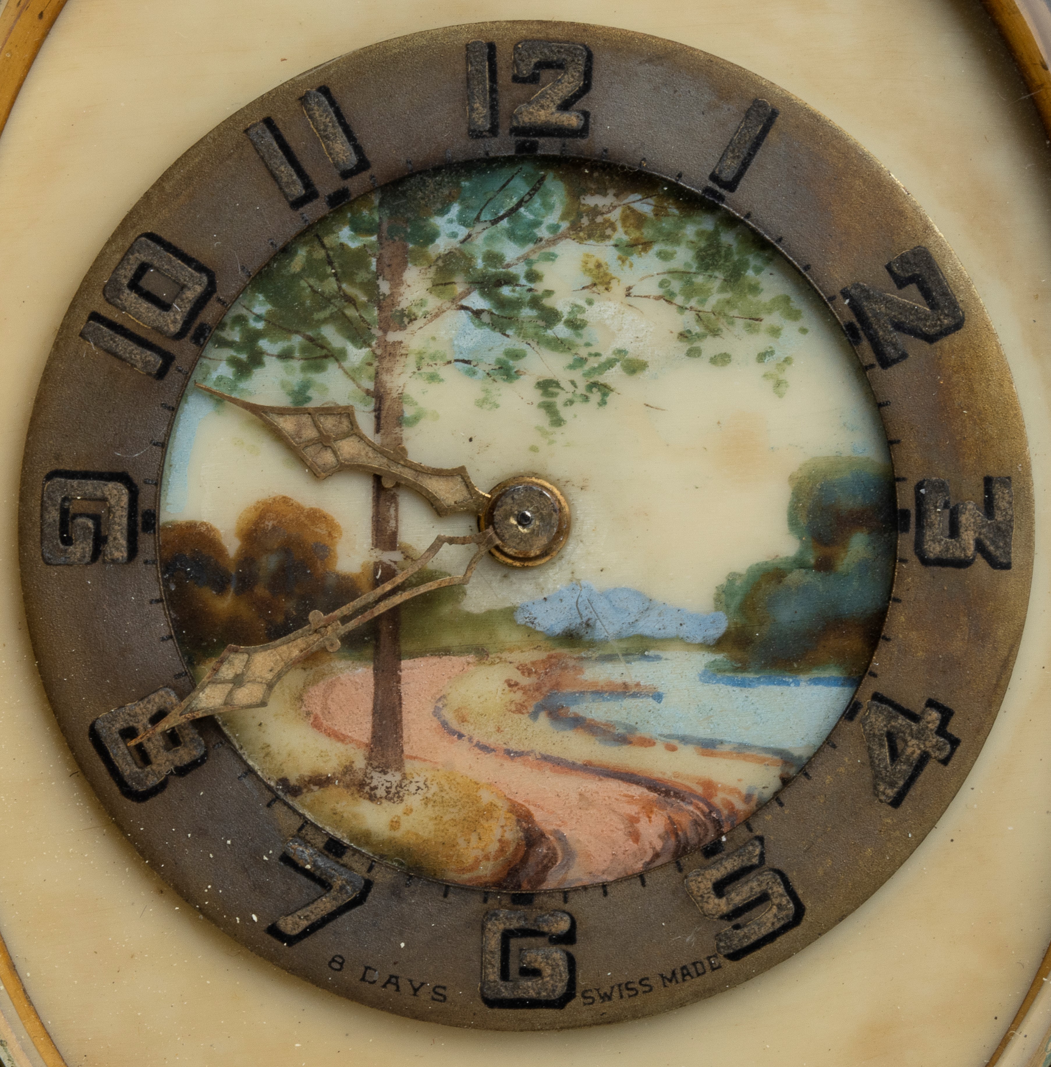 Orologio da Tavolo Art Déco con Smalti Policromi