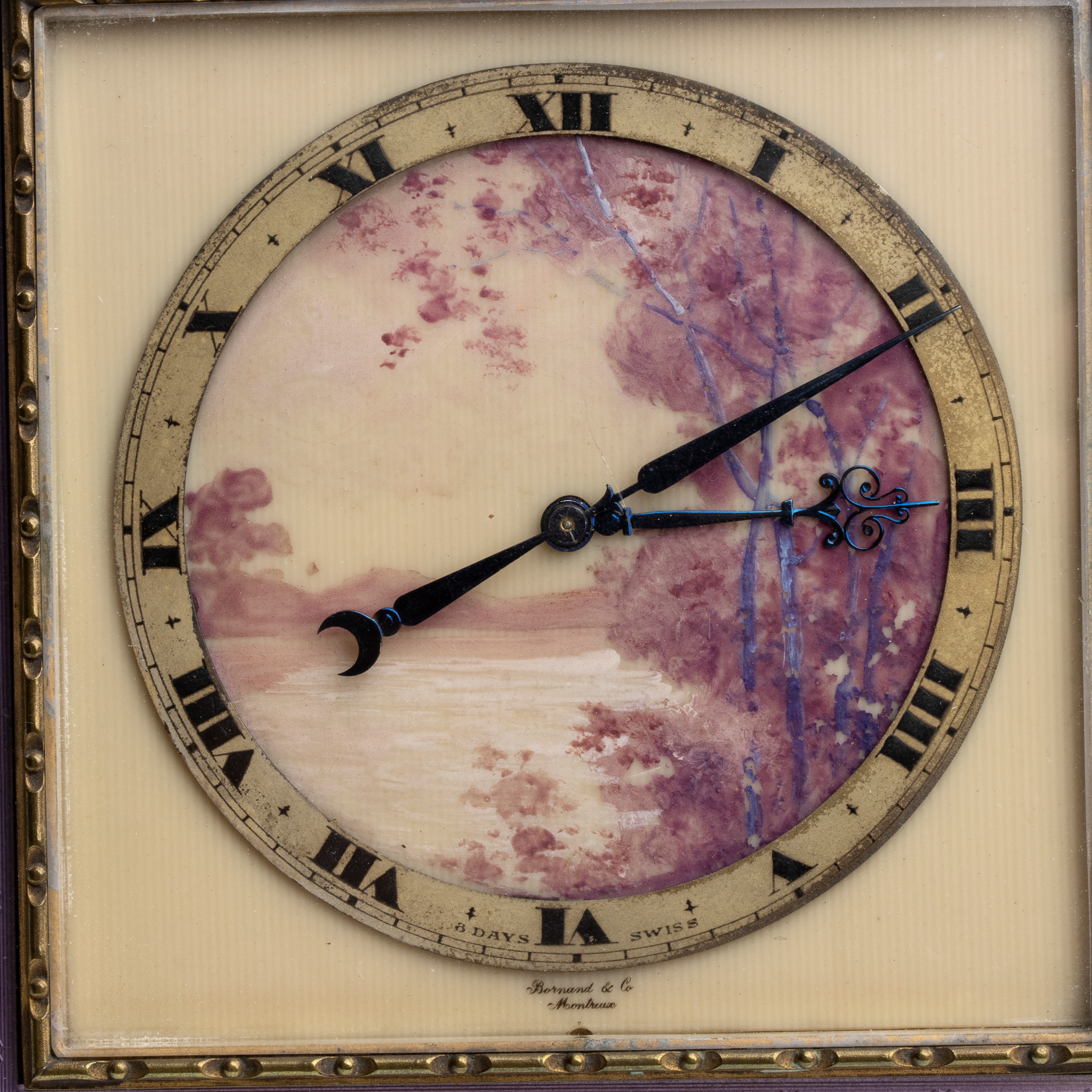 Orologio da tavolo Art Déco in avorio e smalti