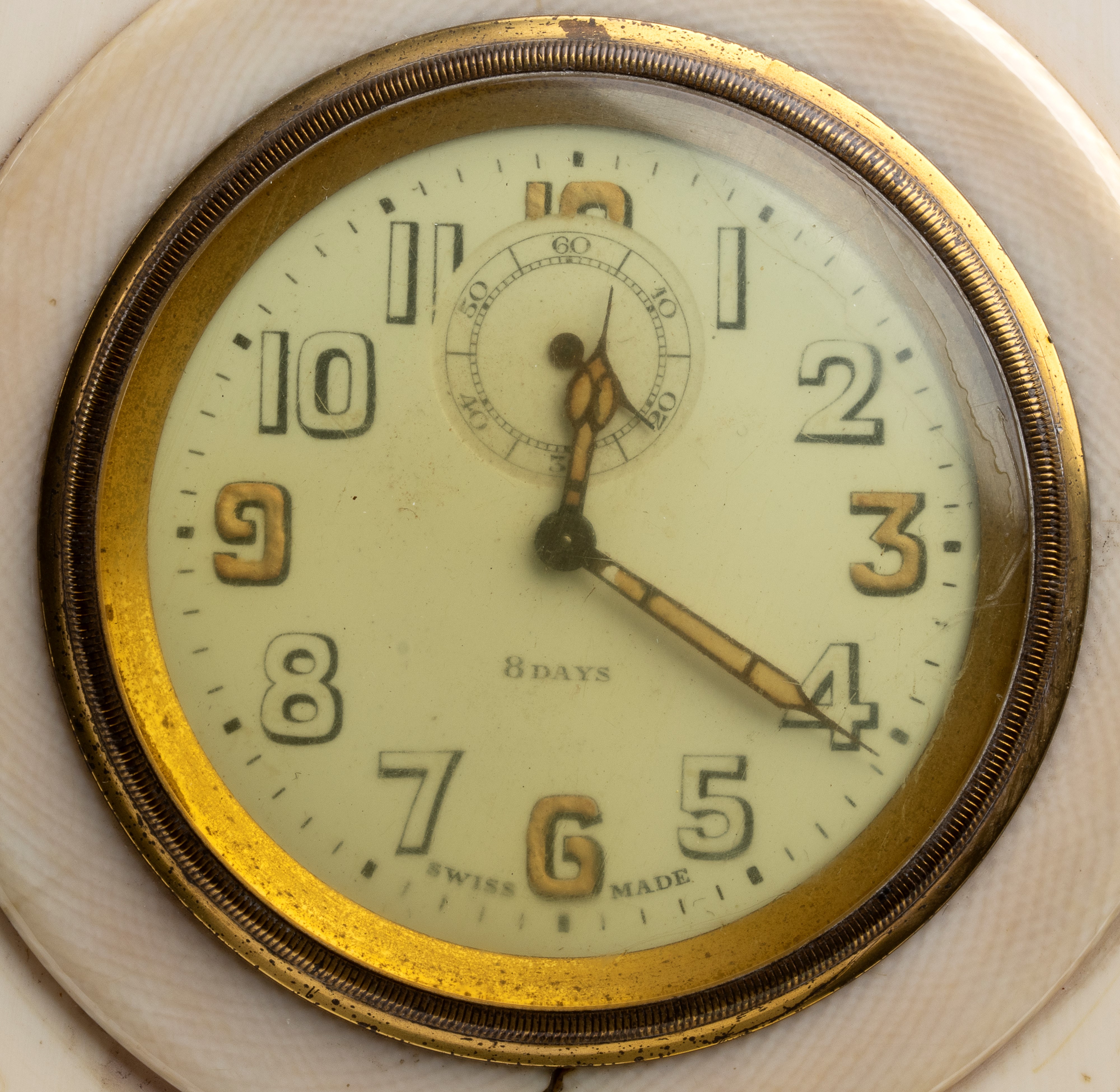 Orologio da tavolo Art Déco in avorio