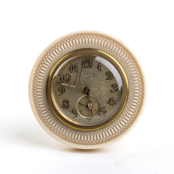 Pase, Keen - &amp; Page - Plymouth - Art Deco marine ivory table clock