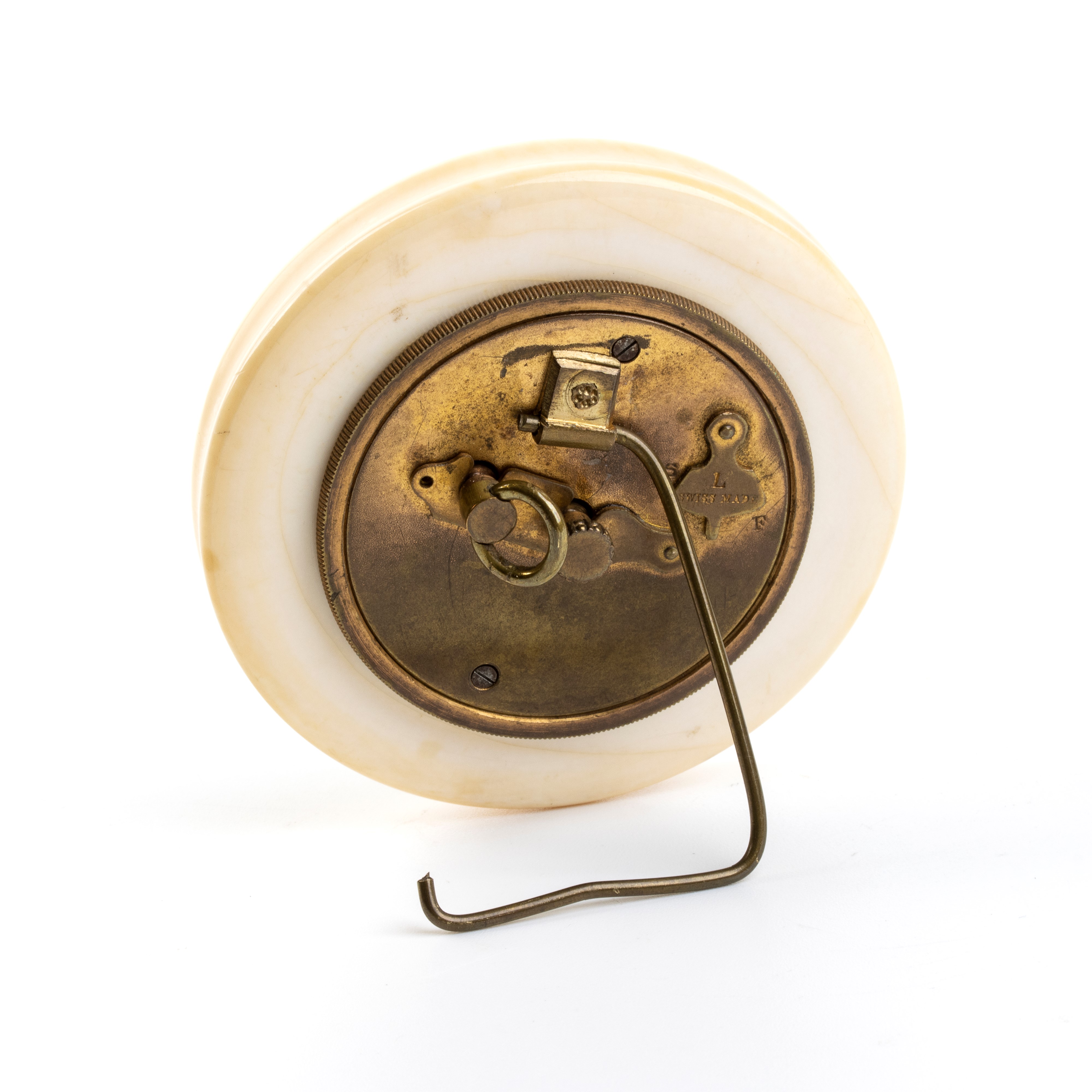 Orologio da tavolo Art Déco in avorio marino