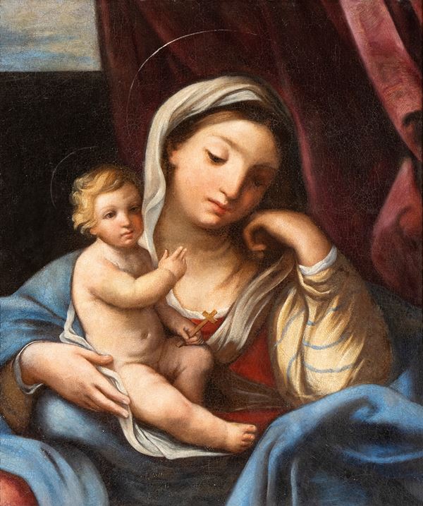 Scuola romana, XVII secolo - Virgin with Child