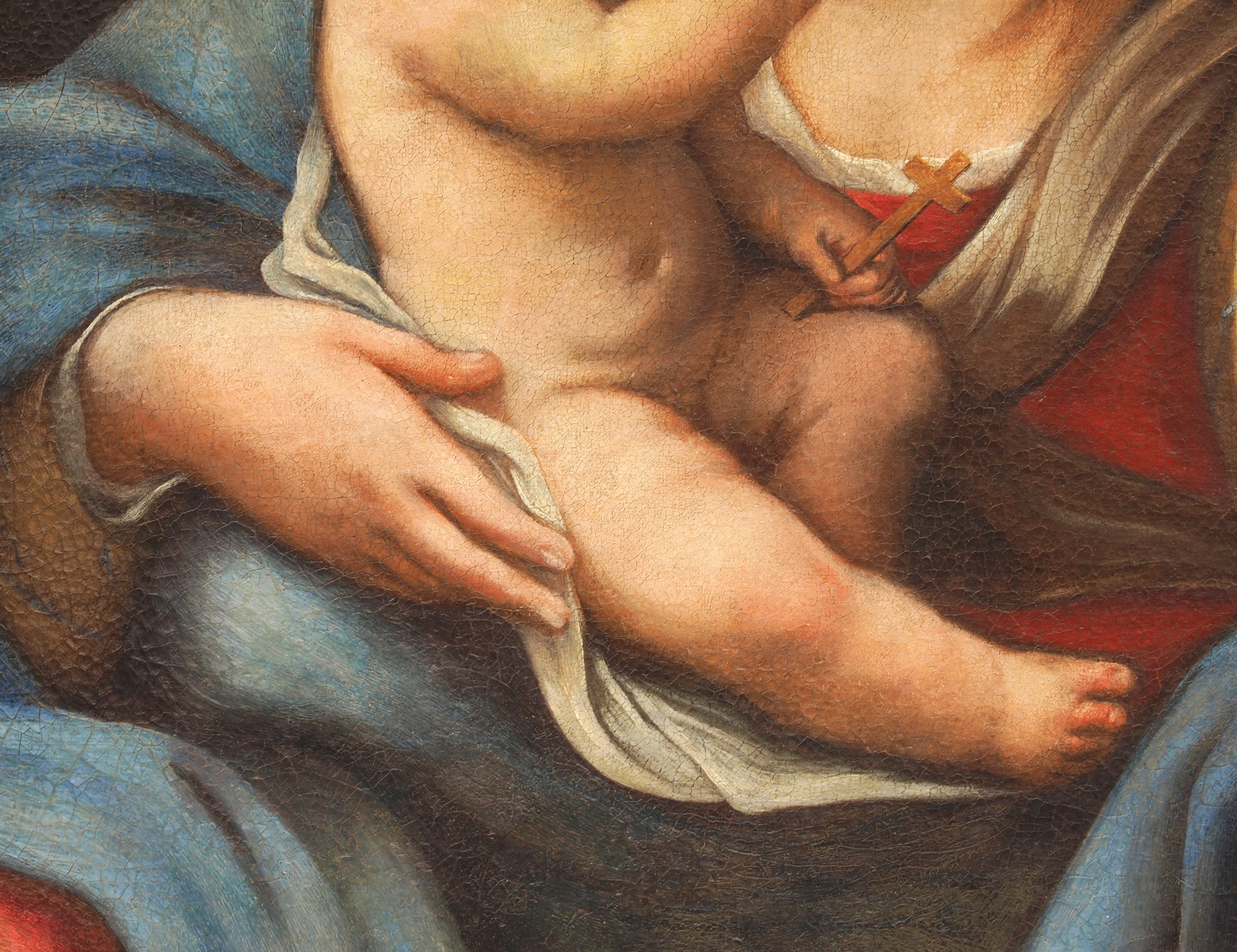 Scuola Romana, XVII Secolo - Madonna con Bambino