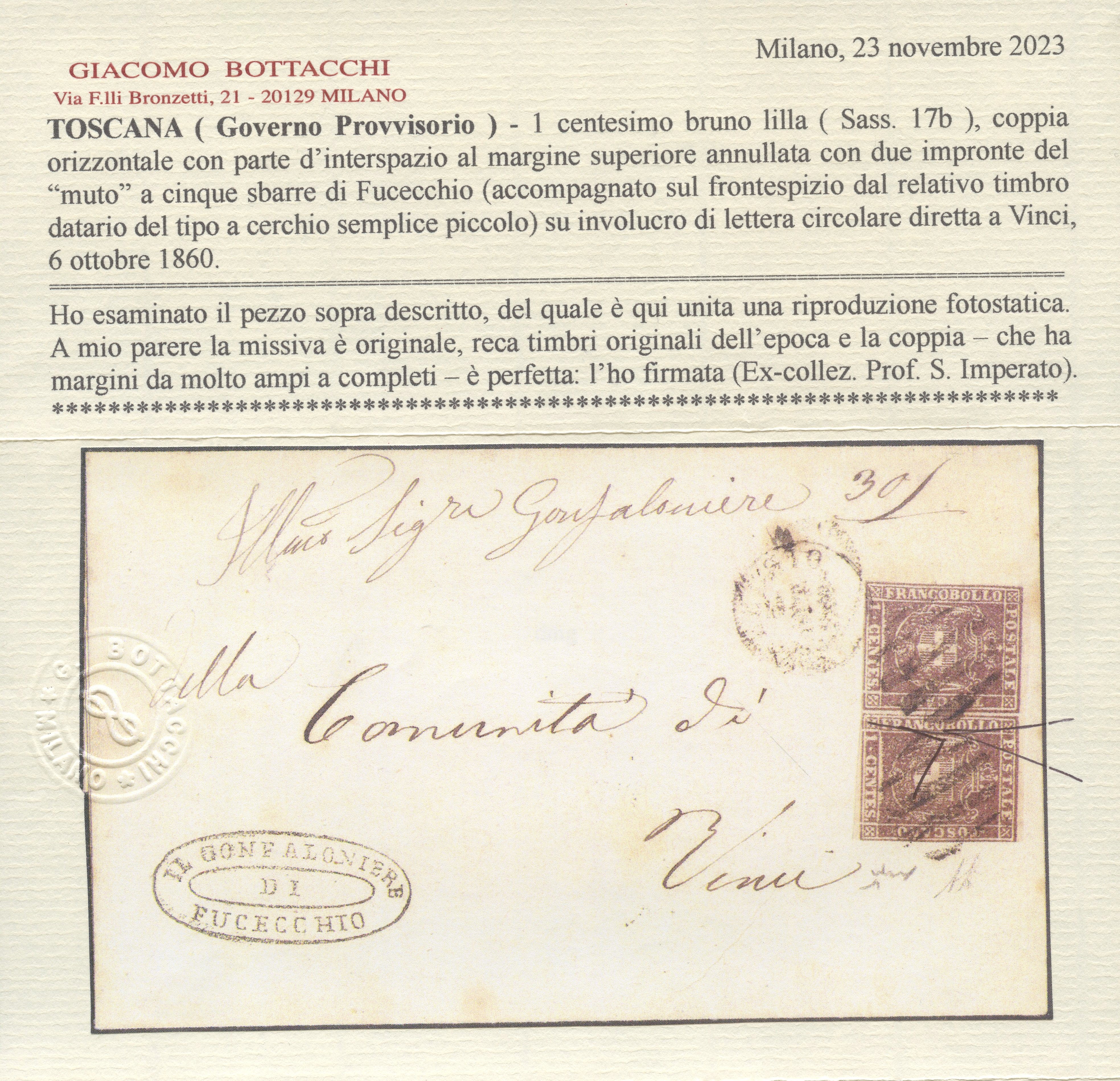 Toscana/gov. Provvisorio - Annullamenti