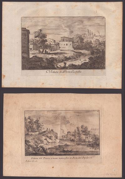 Veduta di Port Castello | Veduta del Tevere a Mano Manca Fori di Porta del Popolo