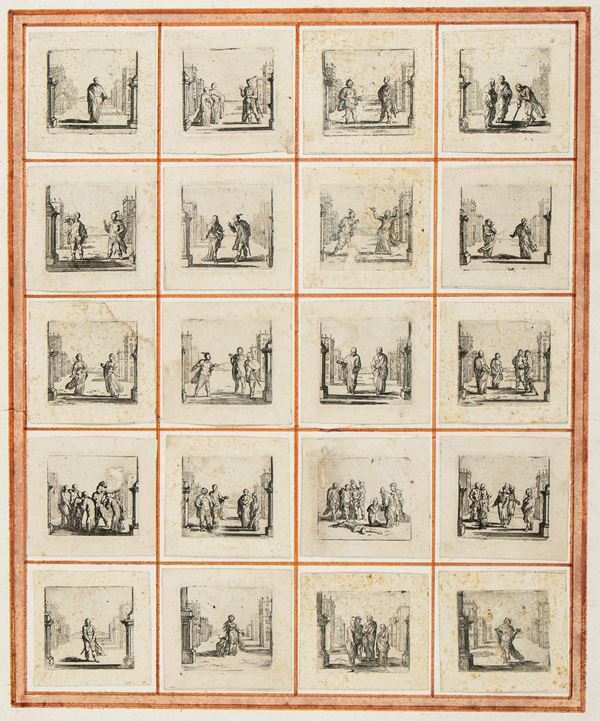 Jacques Callot - Scene con personaggi e architettura