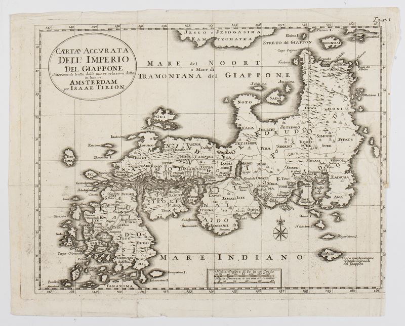 Carta Accurata dell' Imperio del Giappone