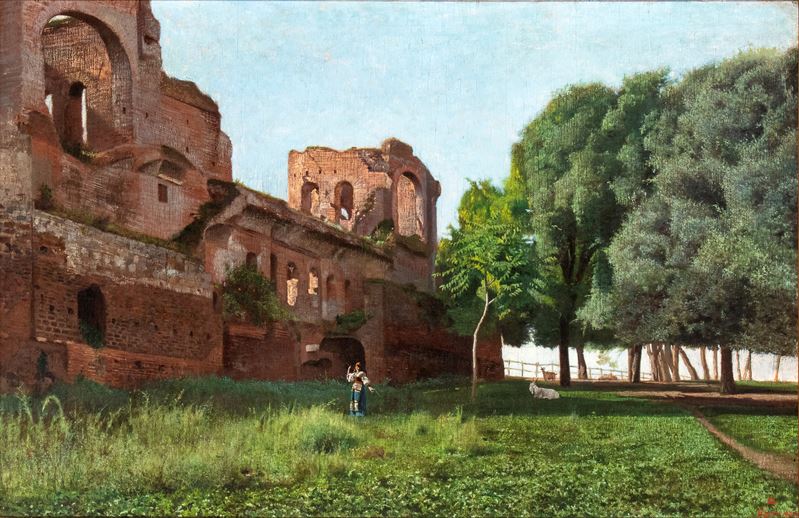 Anonimo - Paesaggio della Campagna Romana