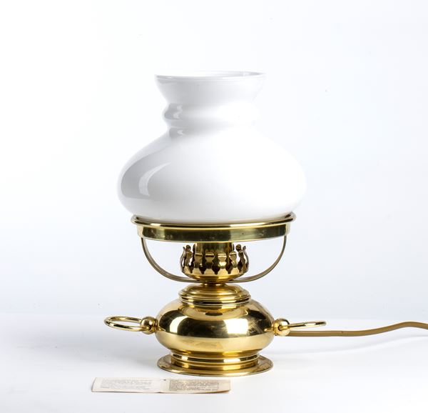 Electrified brass lamp