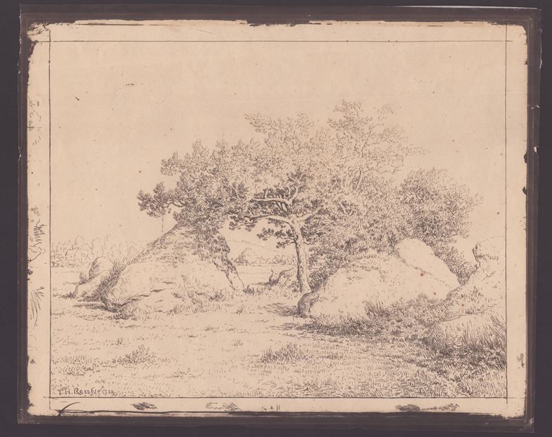 Pierre-etienne-théodore Rousseau - Le Cerisier De la Plante a Biau