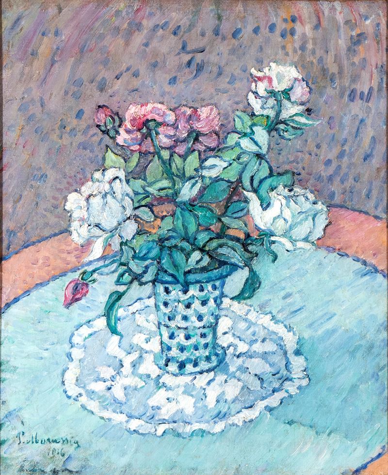 Pietro Marussig - Vaso con Fiori