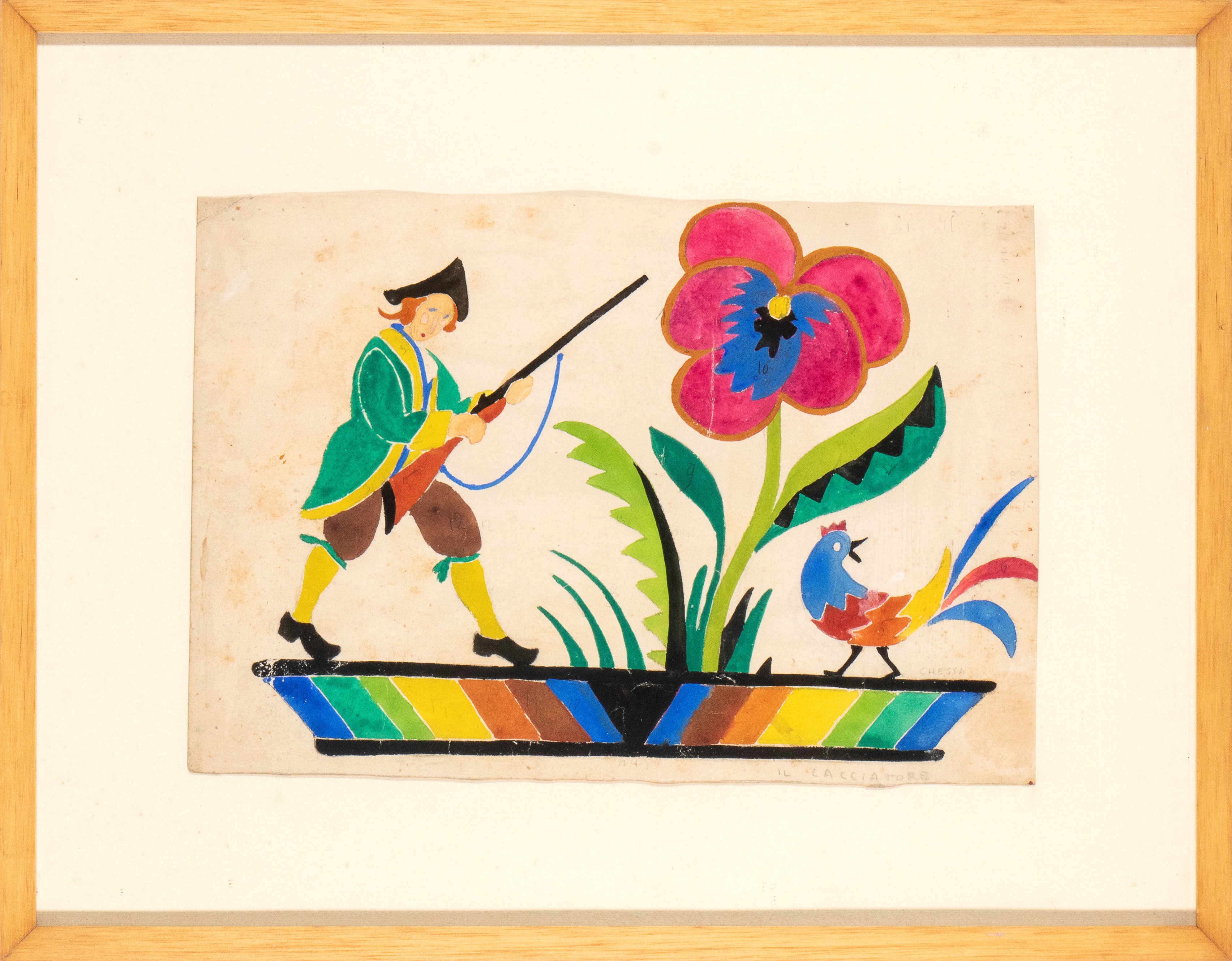 Bozzetto per ceramica, Il Cacciatore