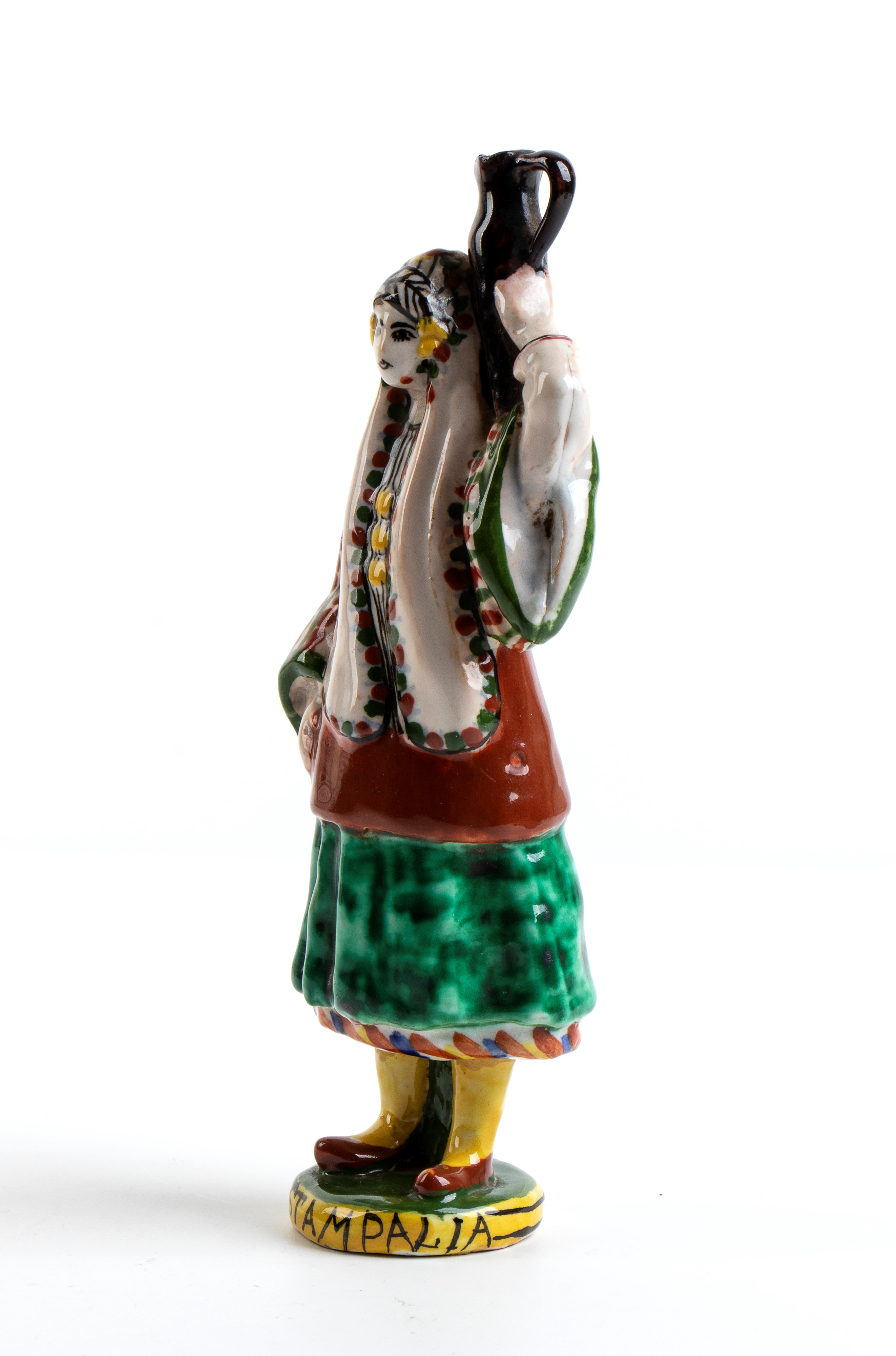 Manifattura Icaro Rodi - Figura Femminile in Costumi Tradizionali
